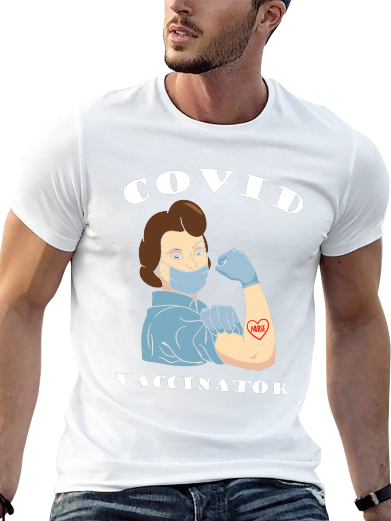 COVID Vaccinator T-Shirt - Support Nurses