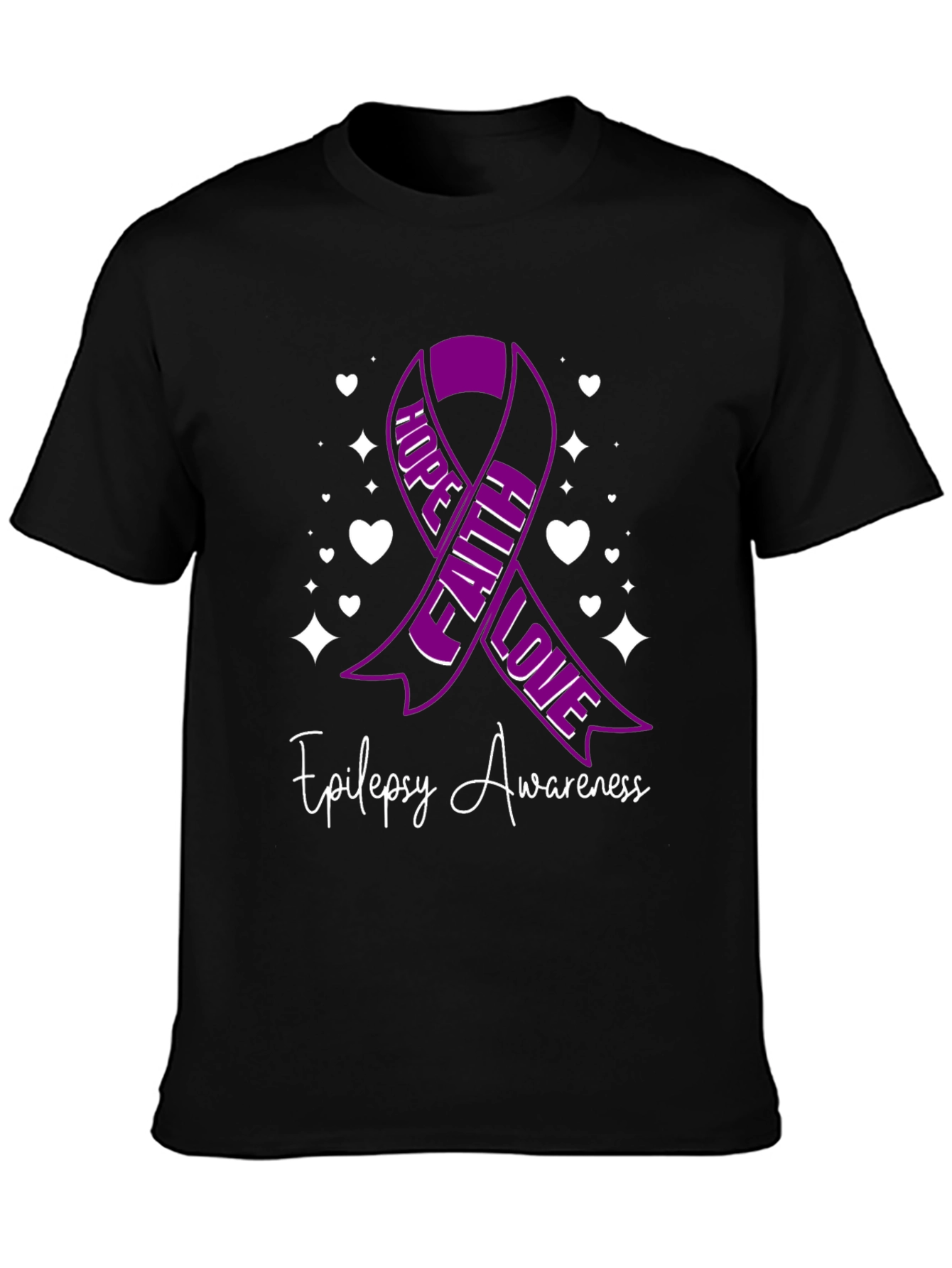 Epilepsy Awareness Ribbon Graphic Tee
