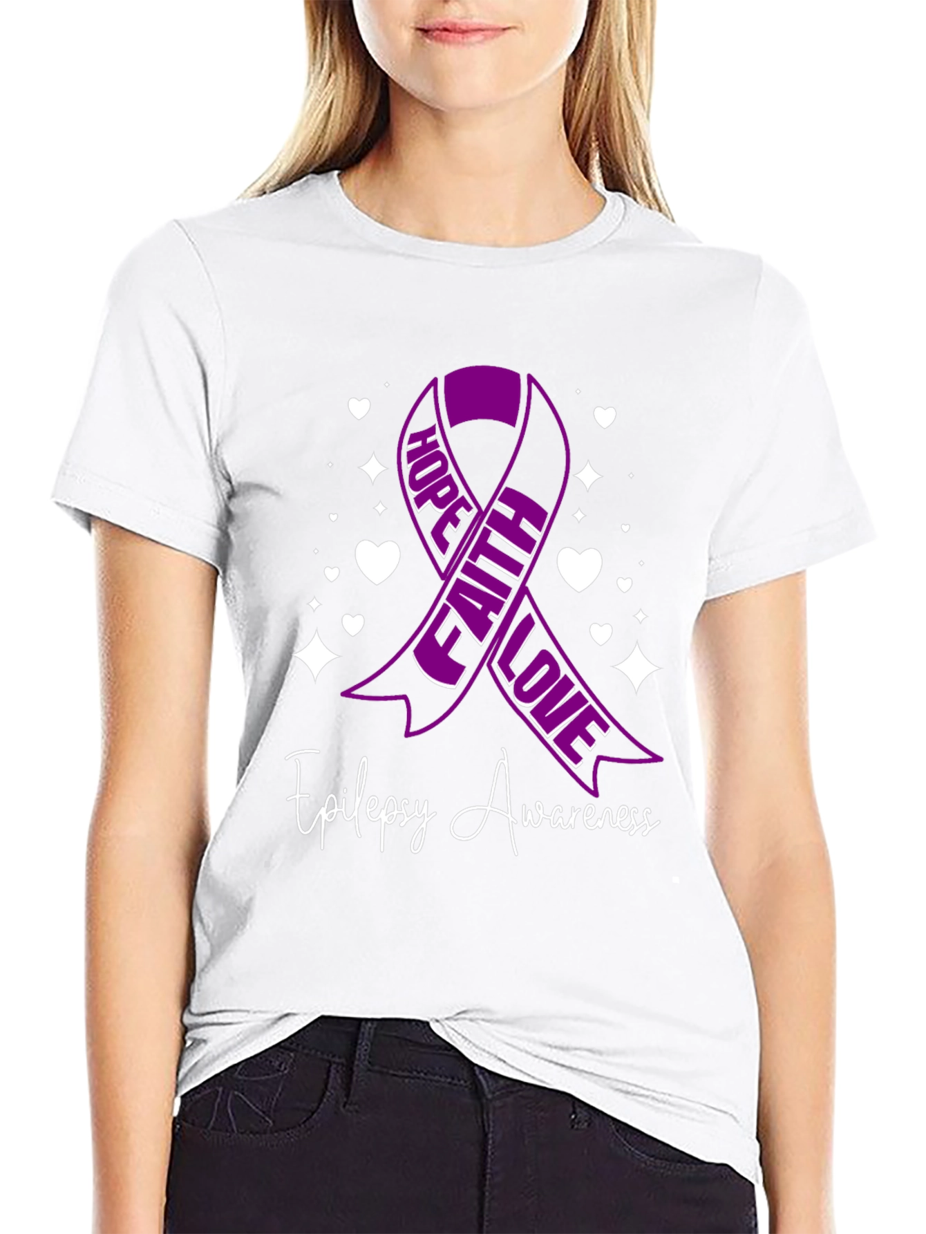 Epilepsy Awareness Ribbon Graphic Tee