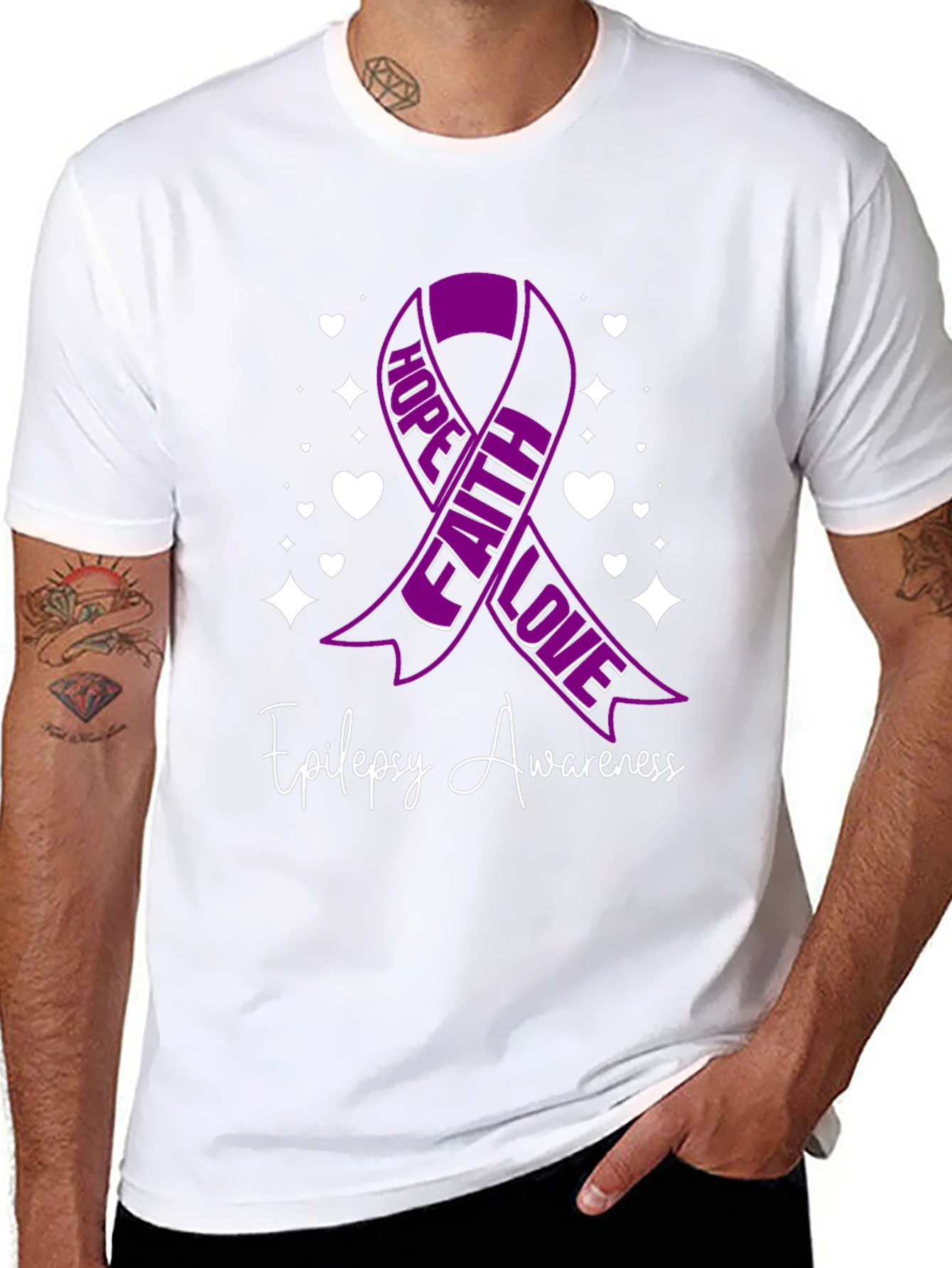 Epilepsy Awareness Ribbon Graphic Tee