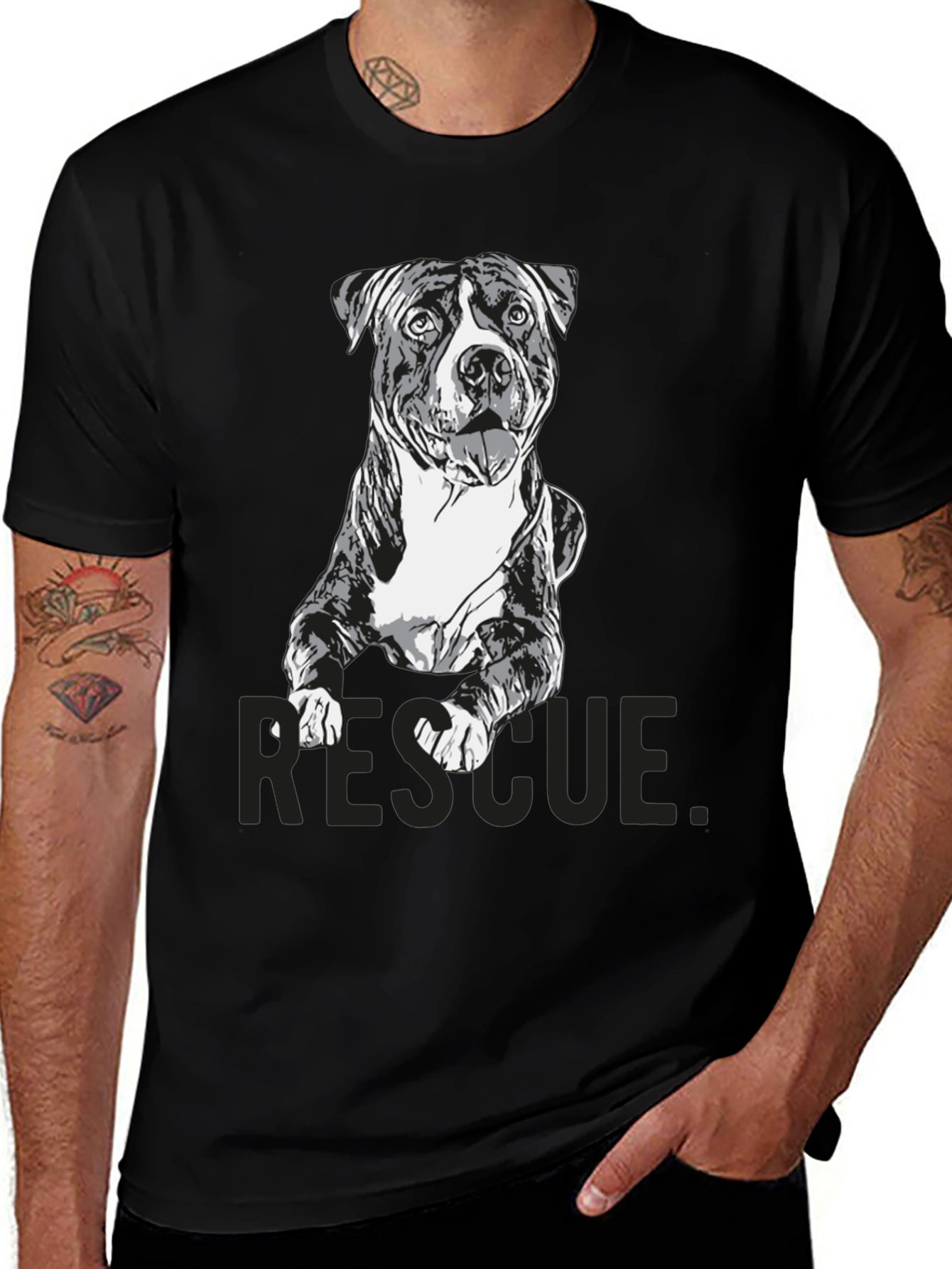Rescue Dog Graphic T-Shirt - Unisex