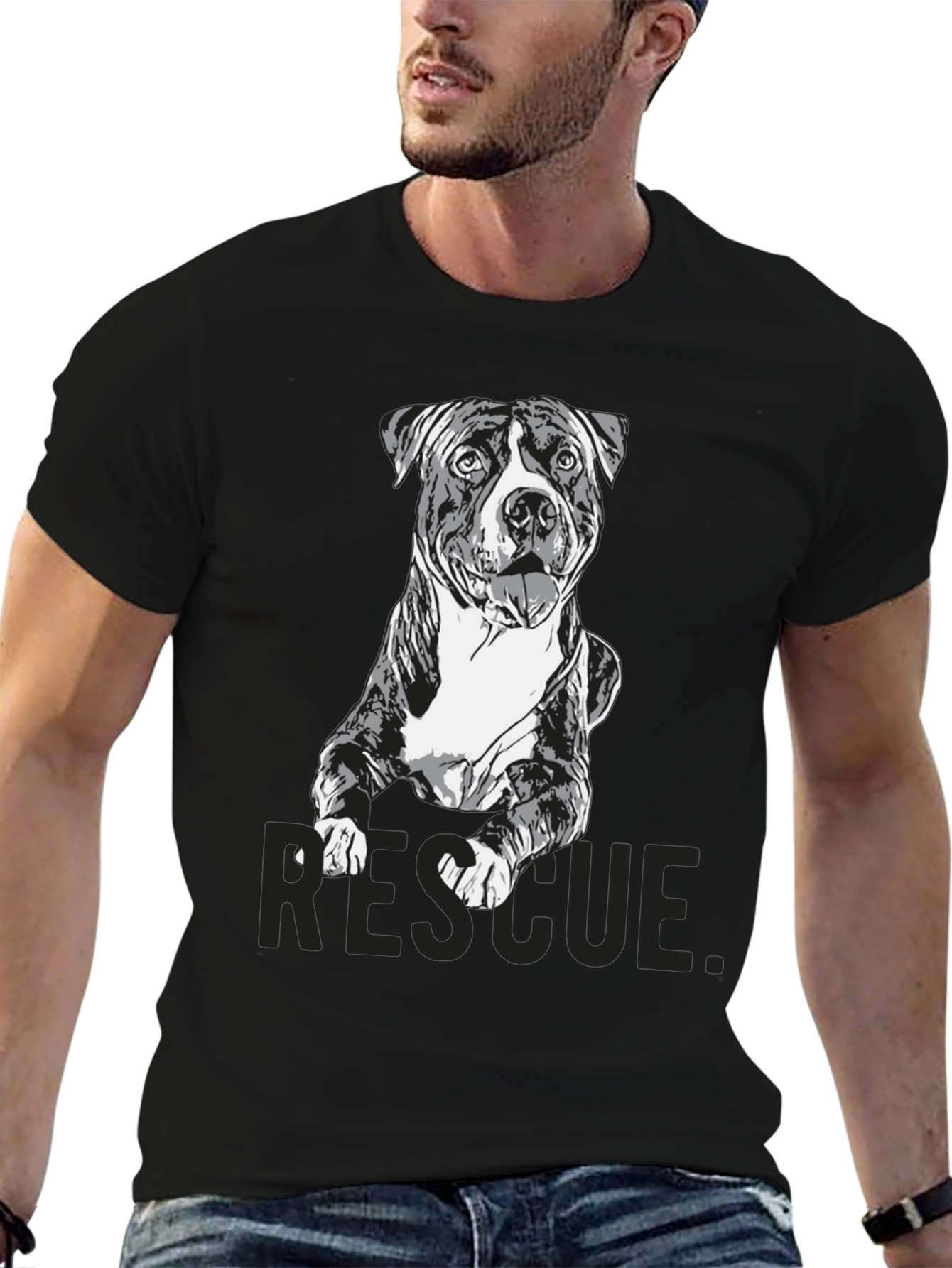 Rescue Dog Graphic T-Shirt - Unisex