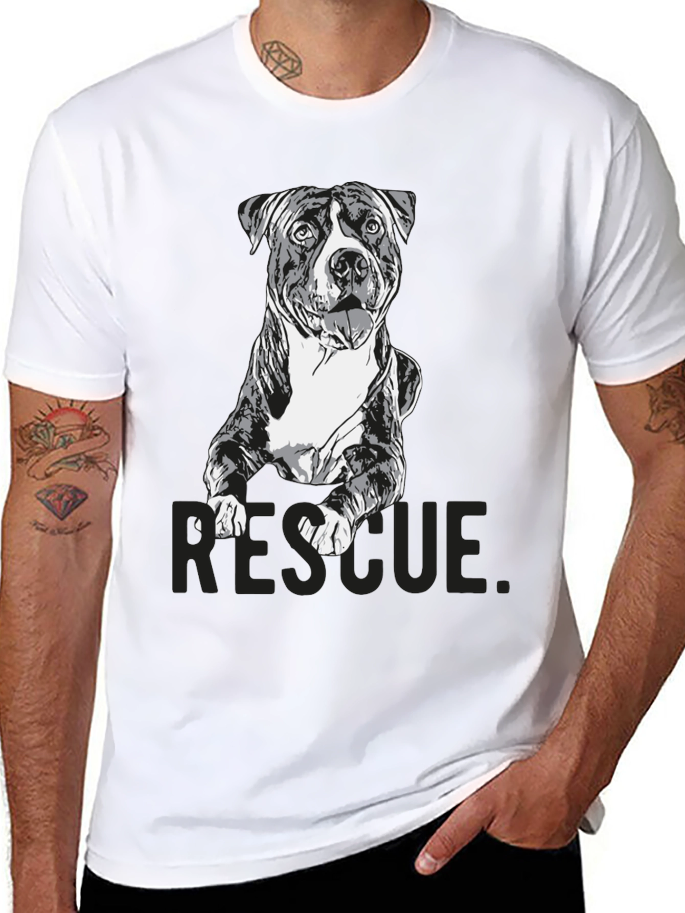 Rescue Dog Graphic T-Shirt - Unisex