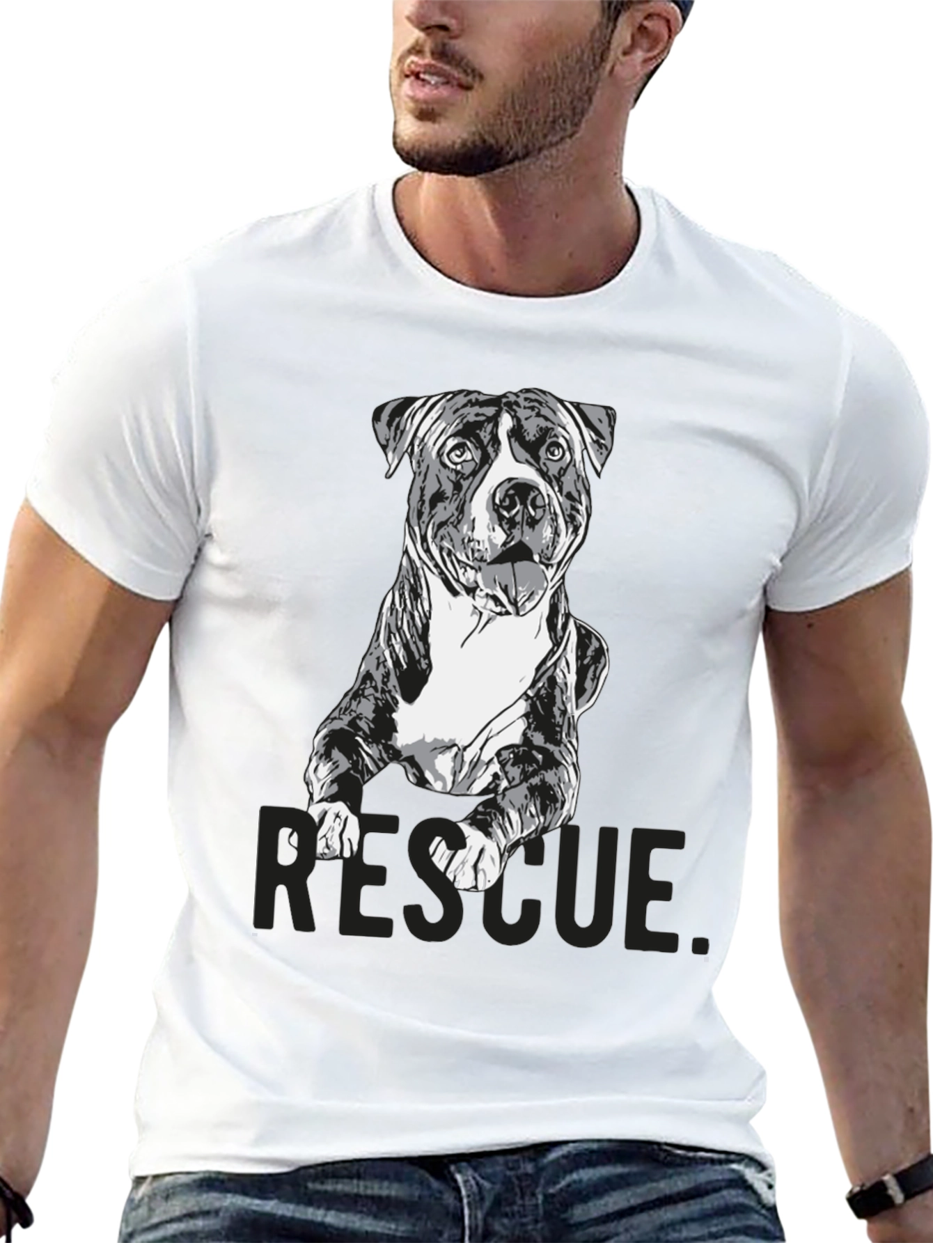Rescue Dog Graphic T-Shirt - Unisex