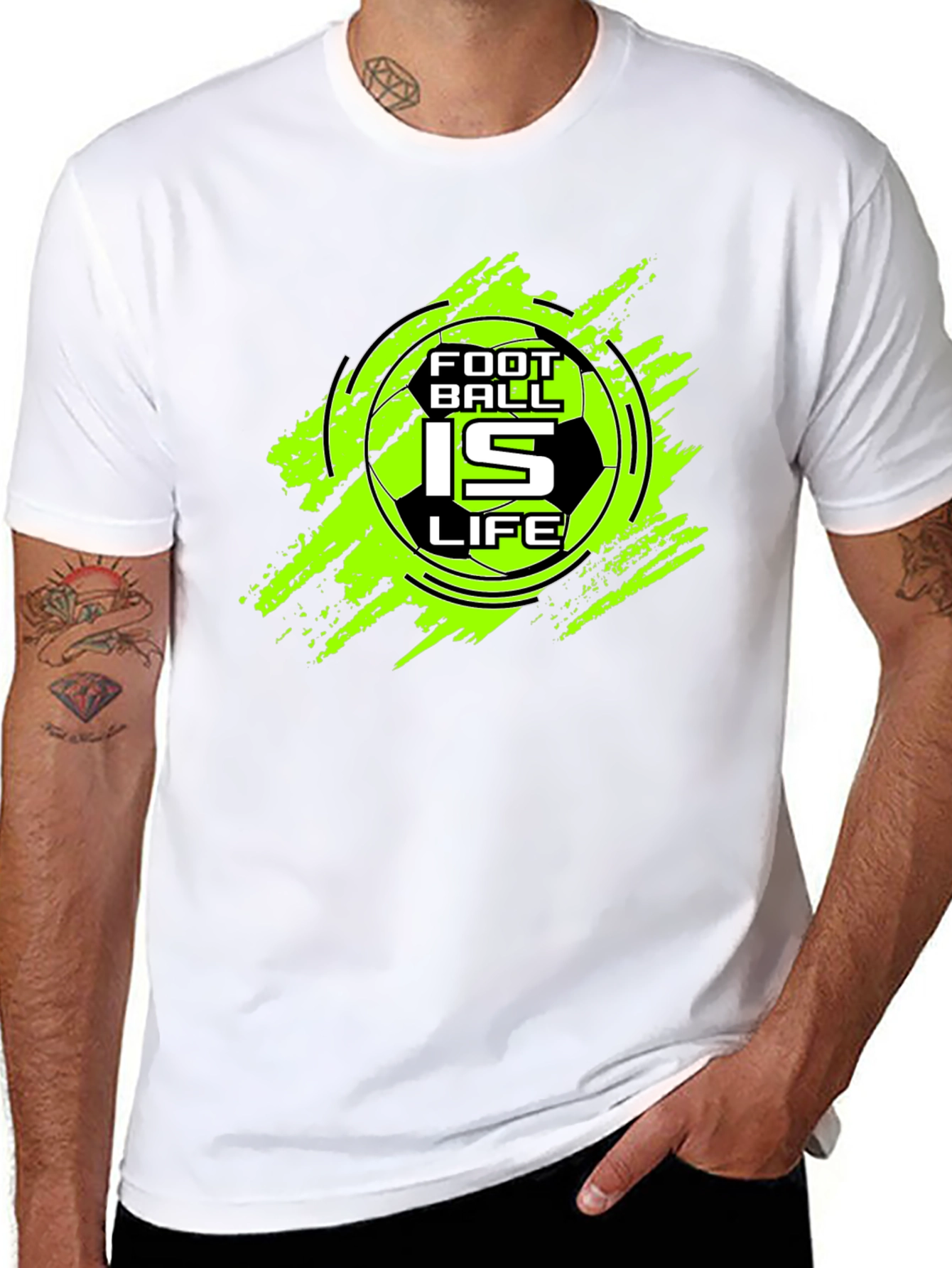 Football is Life Graphic Tee