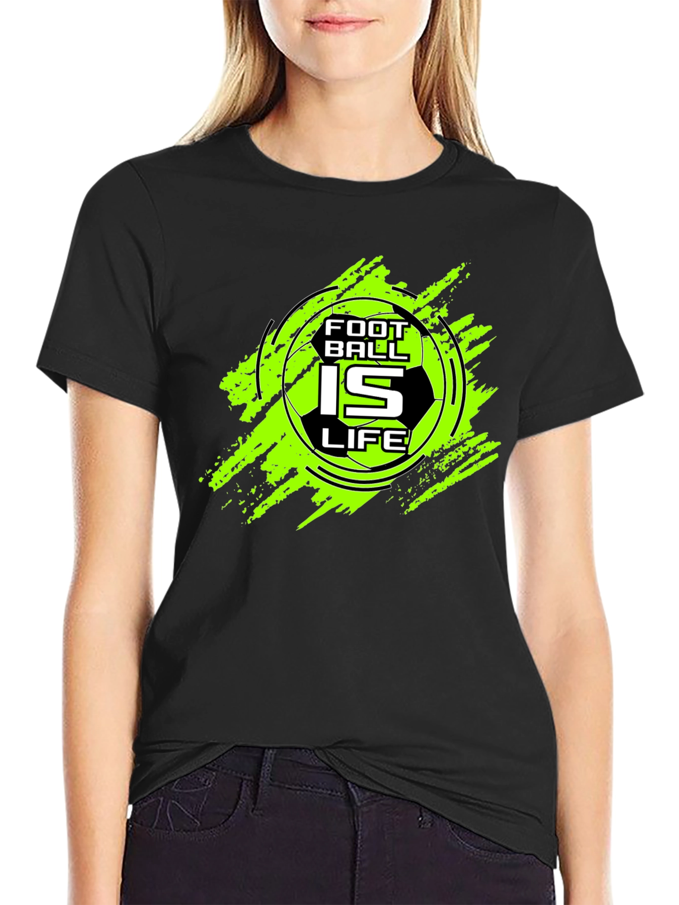 Football is Life Graphic Tee
