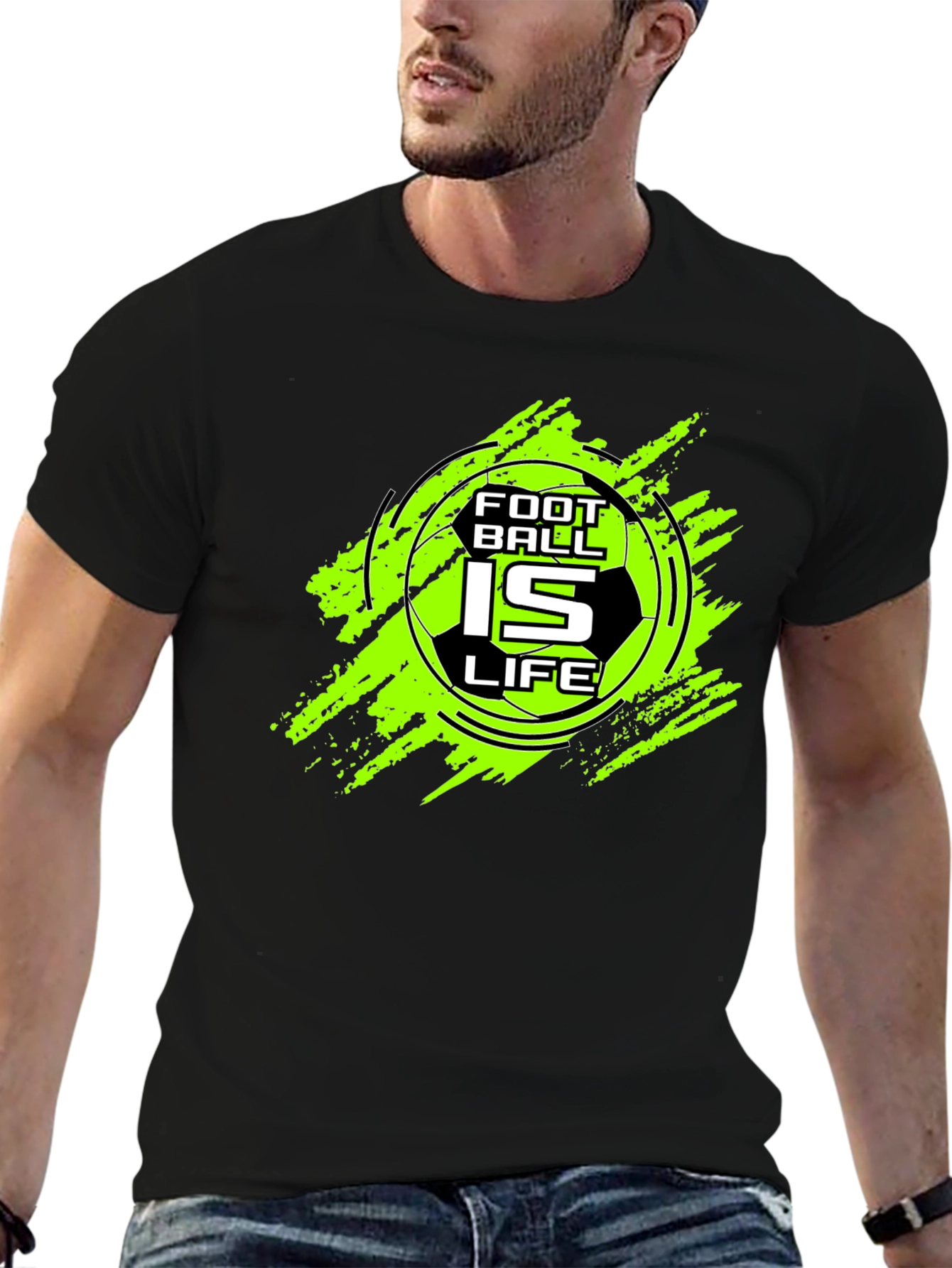 Football is Life Graphic Tee