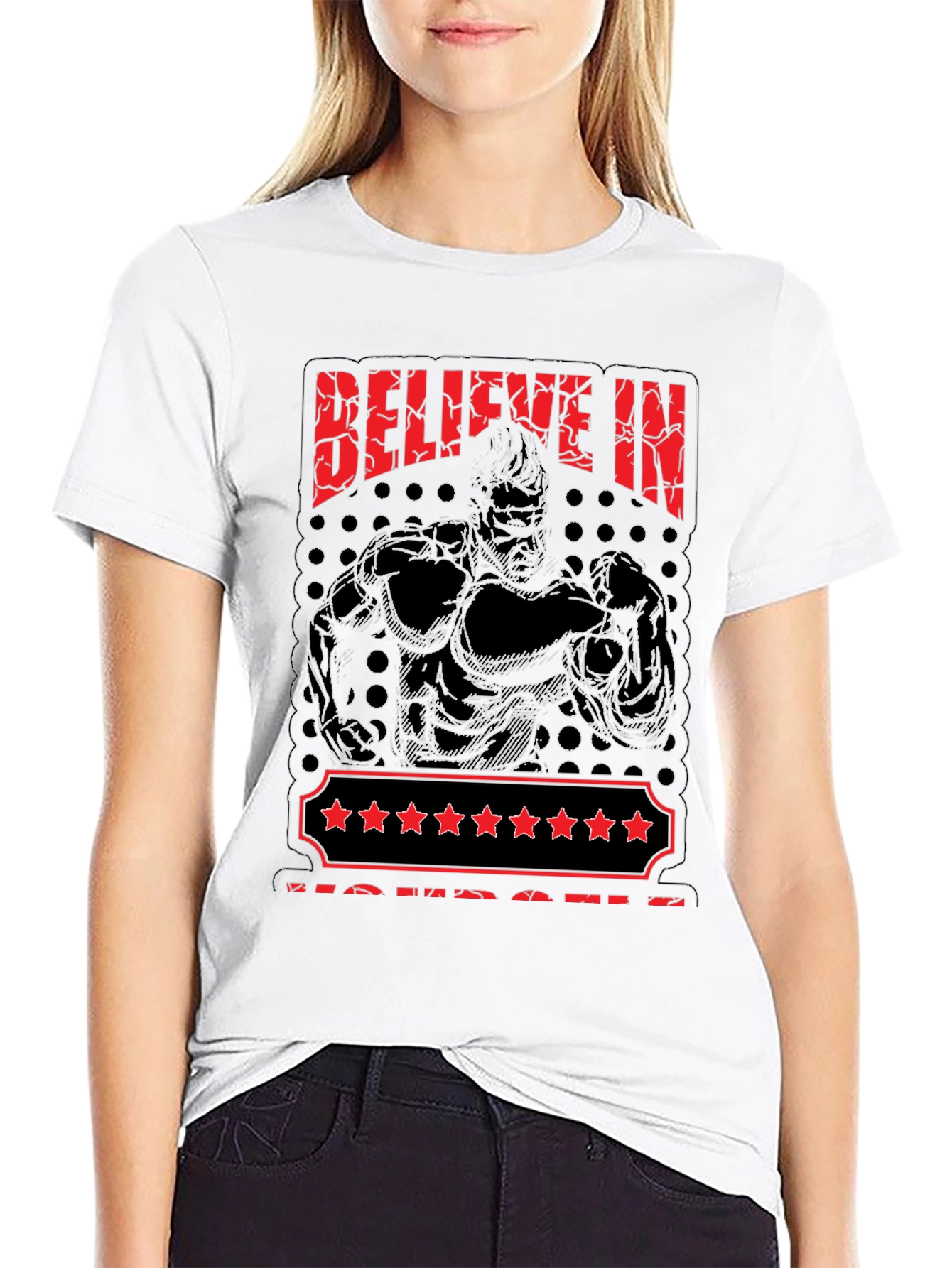 Believe in Yourself Graphic Tee - Black