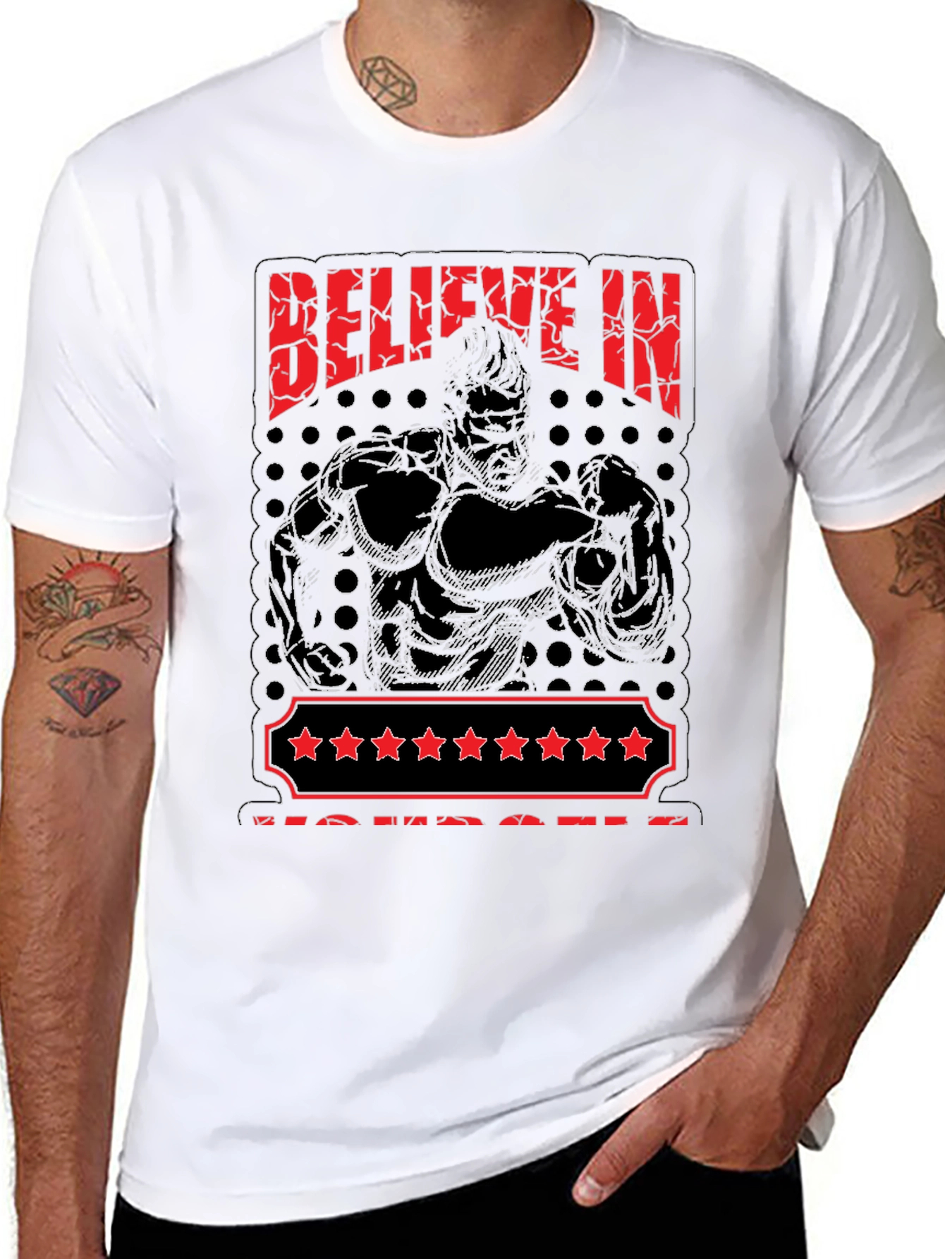 Believe in Yourself Graphic Tee - Black