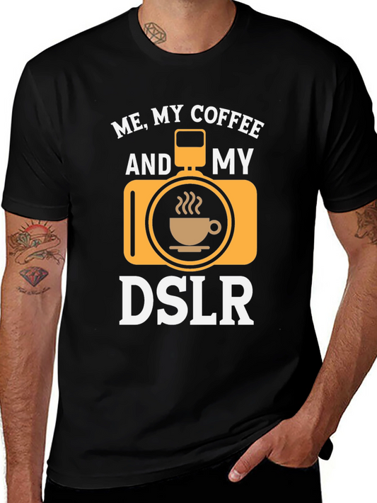 Me My Coffee & My DSLR T-Shirt - Photographer Gift