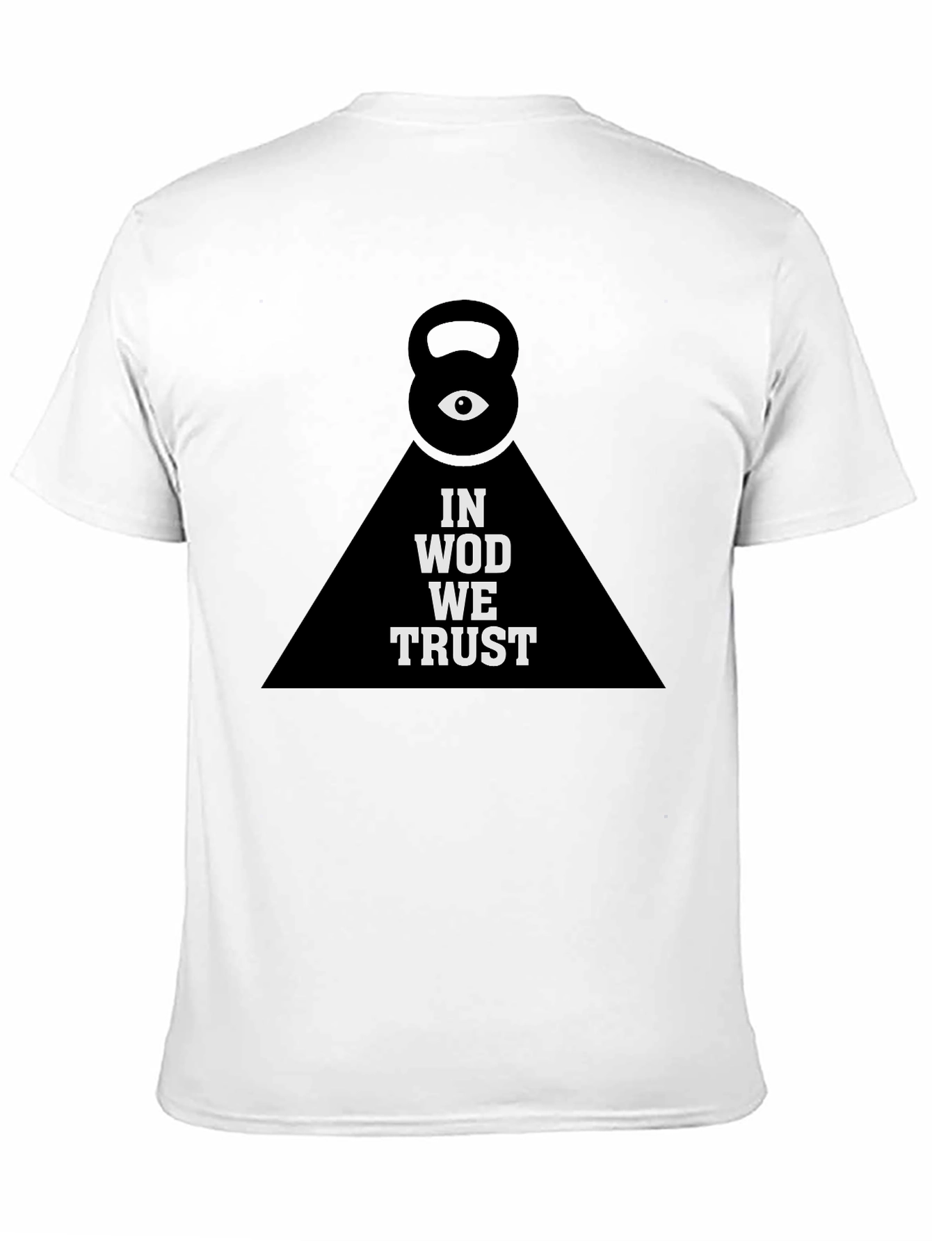 In WOD We Trust Black T-Shirt Kettlebell Gym Tee