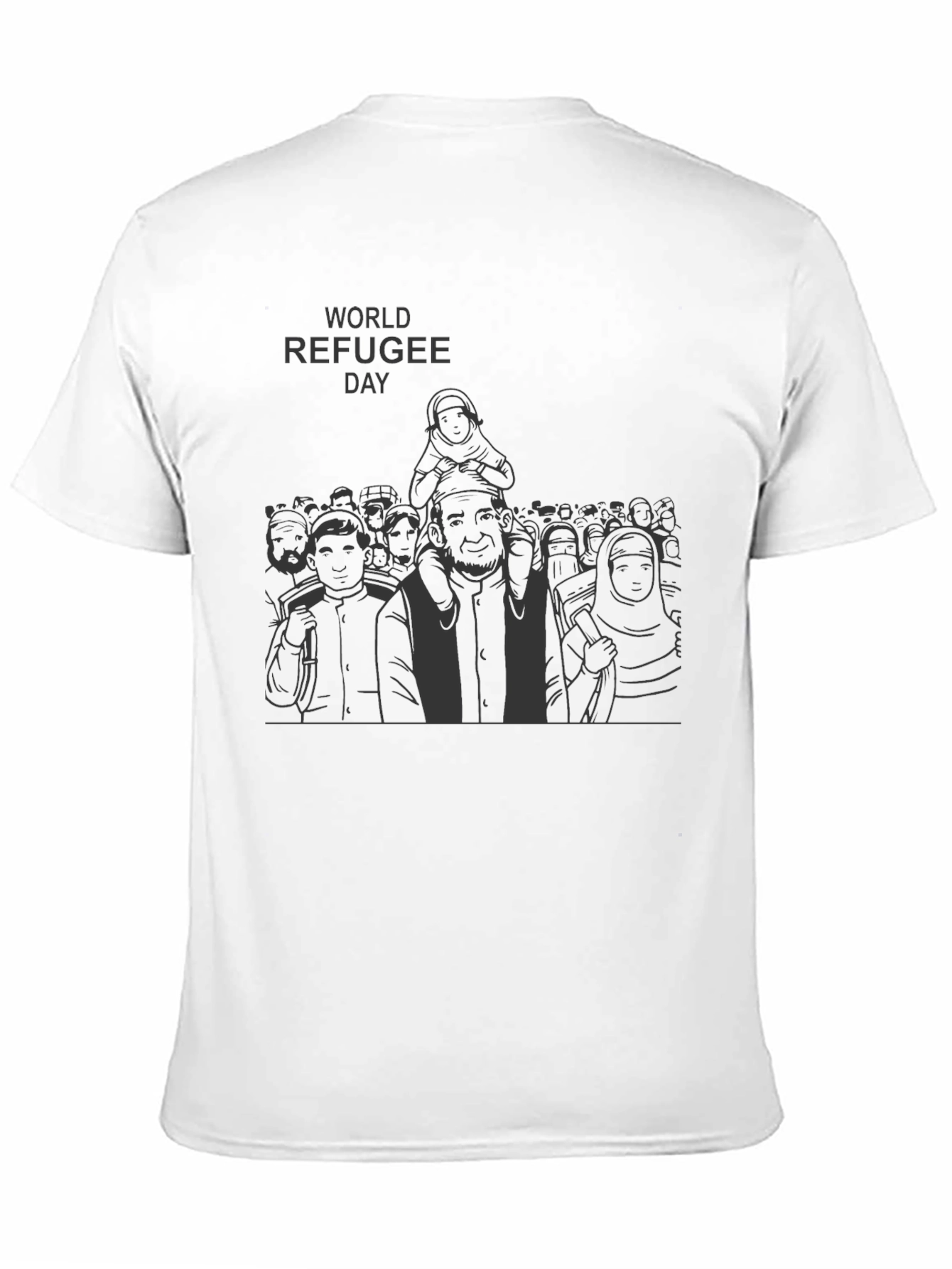 World Refugee Day T-Shirt - Black
