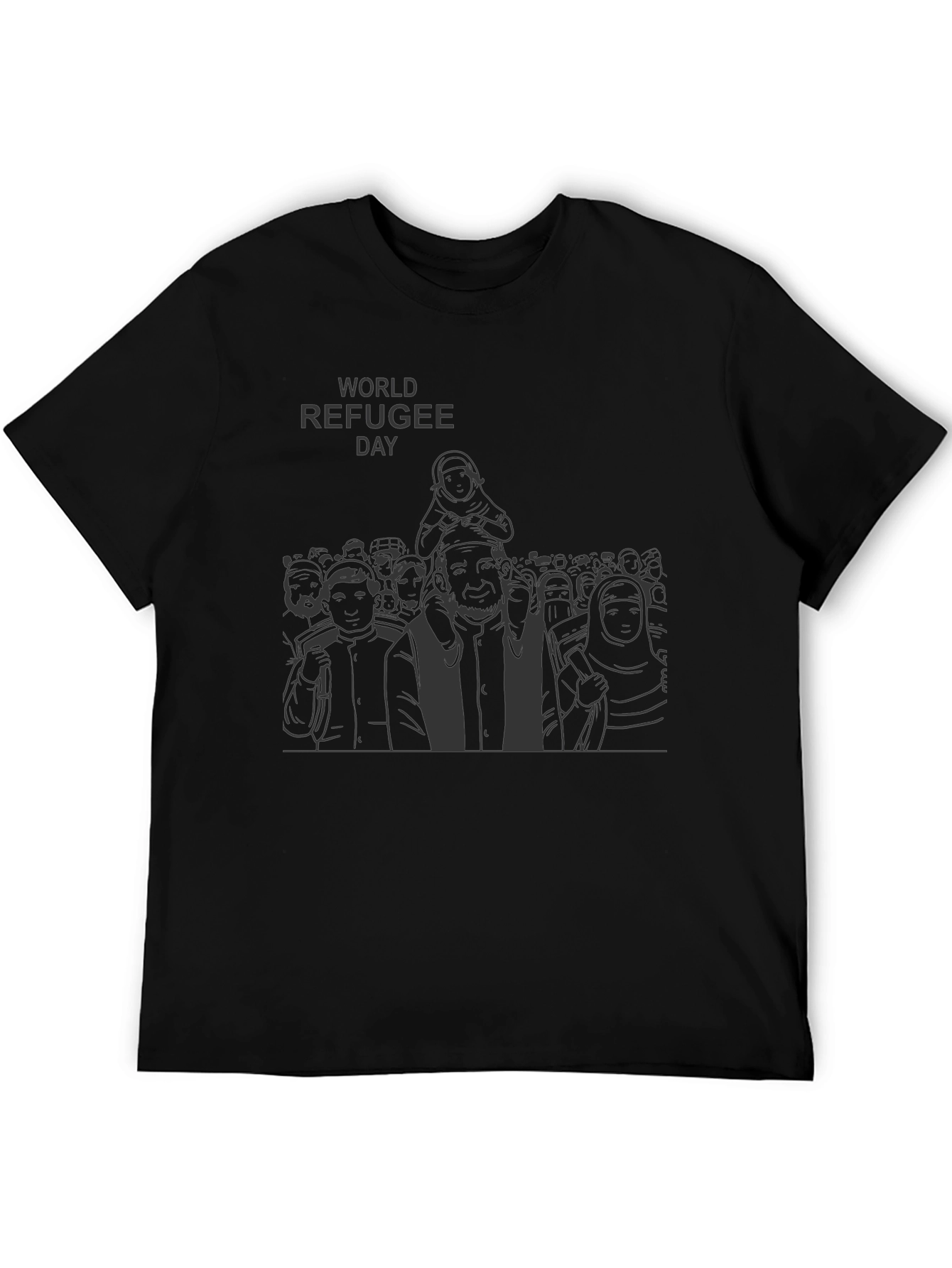 World Refugee Day T-Shirt - Black