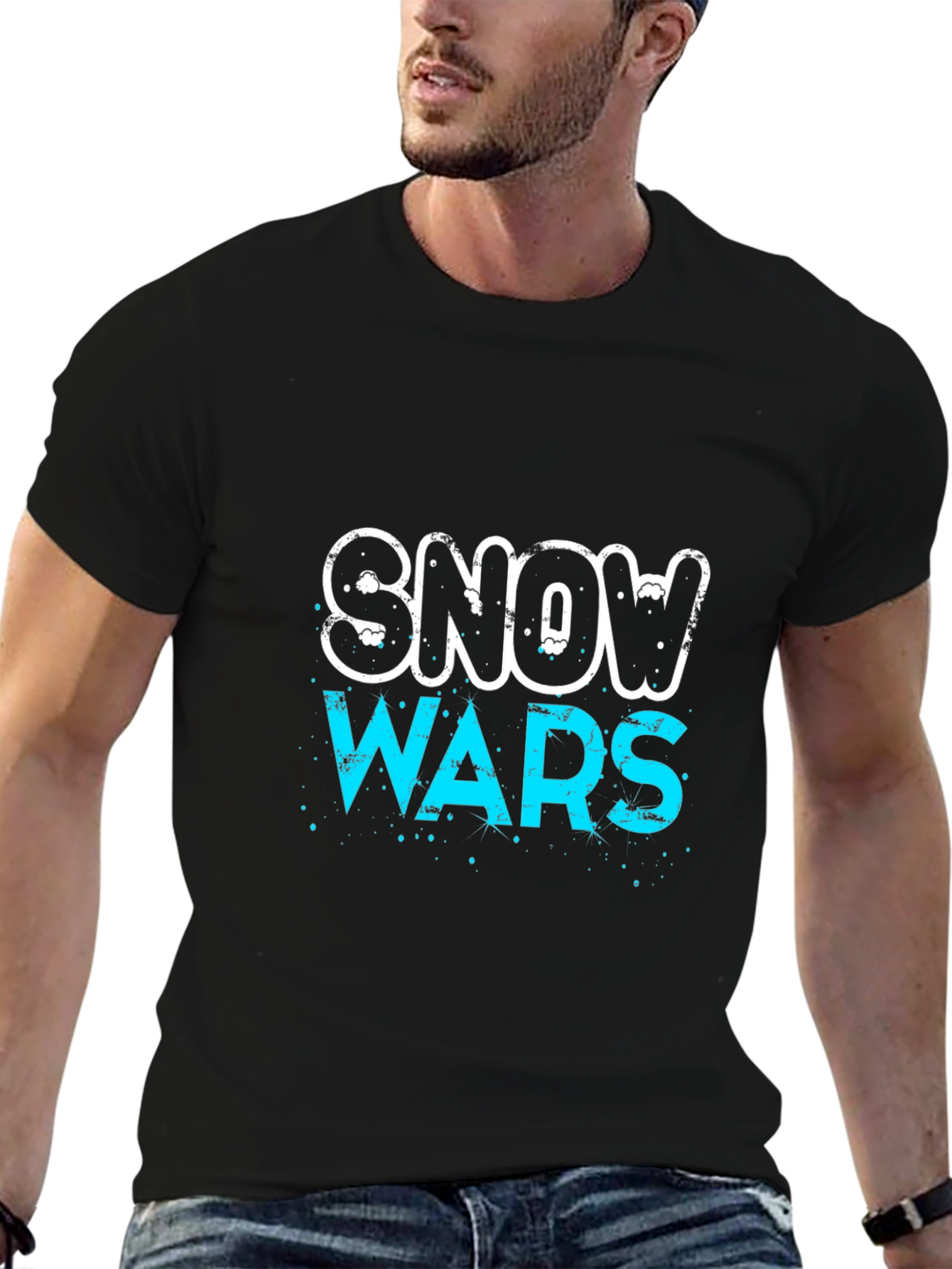 Snow Wars T-Shirt - Black Cotton Tee