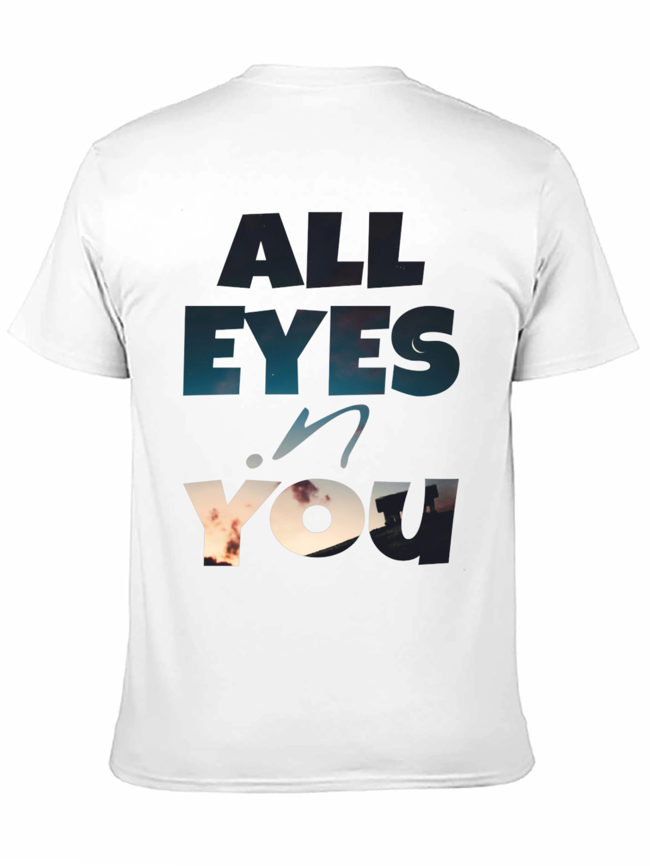All Eyes On You Graphic Tee - Black