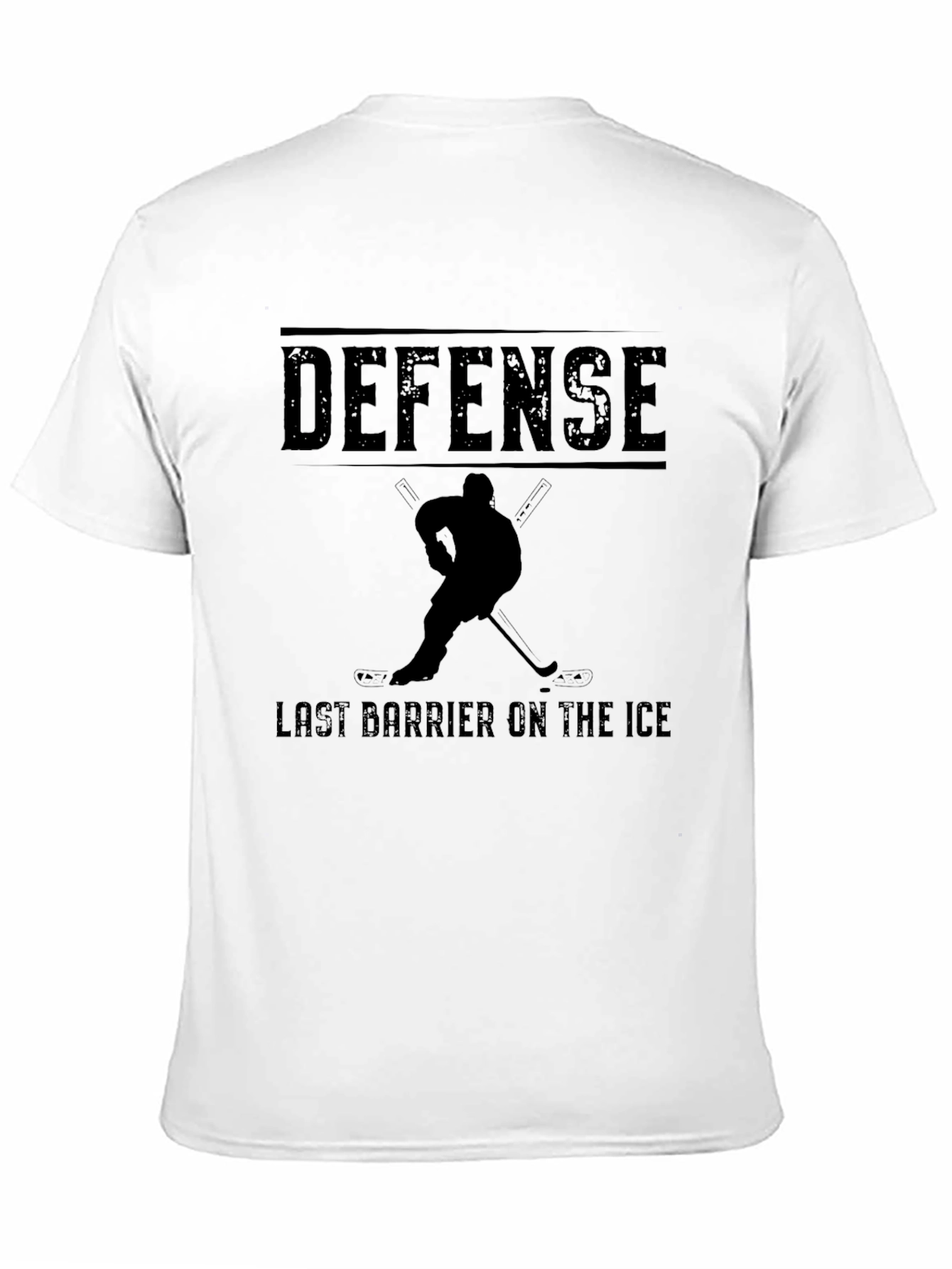 Defense Hockey T-Shirt - Last Barrier on the Ice