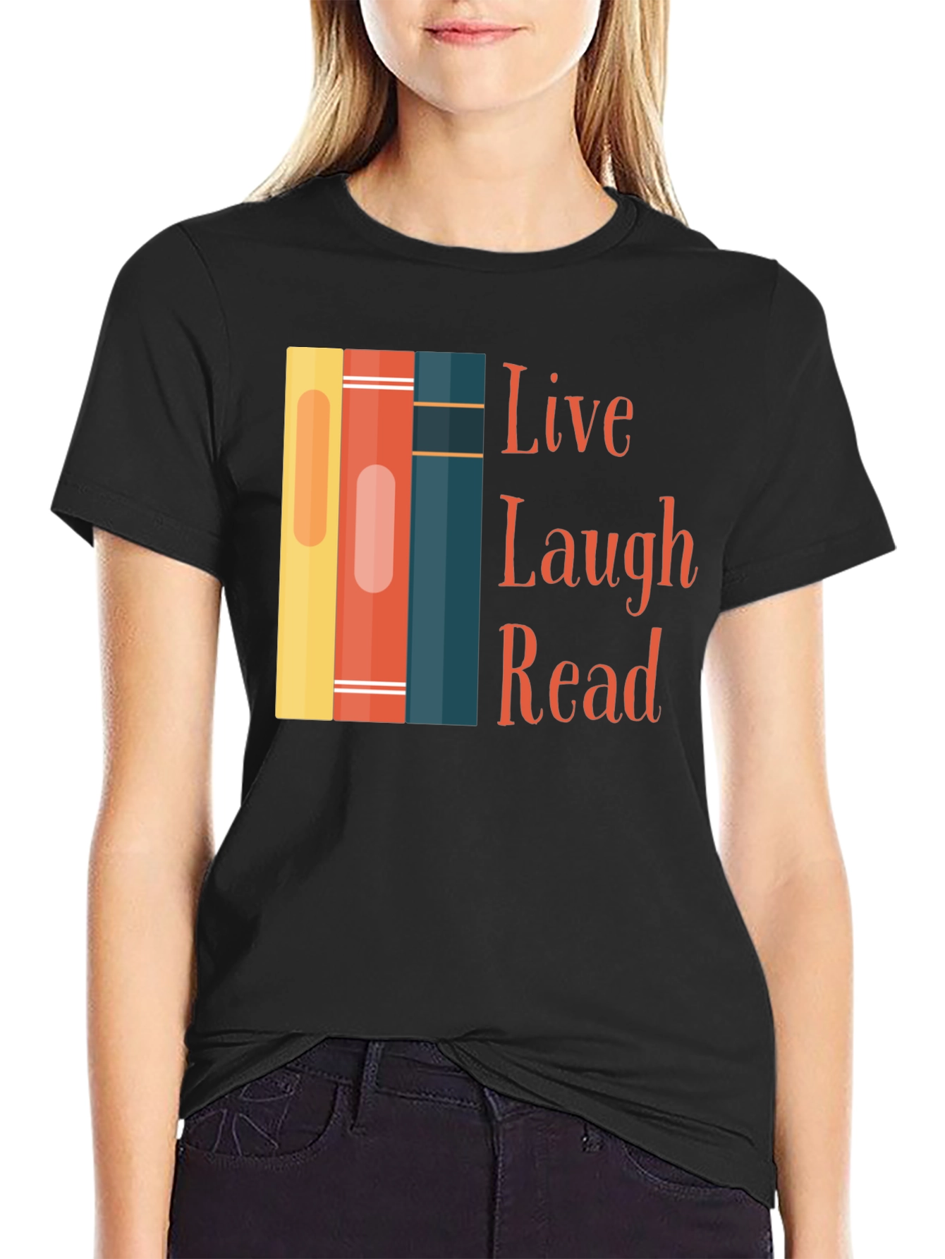 Live Laugh Read Graphic Tee