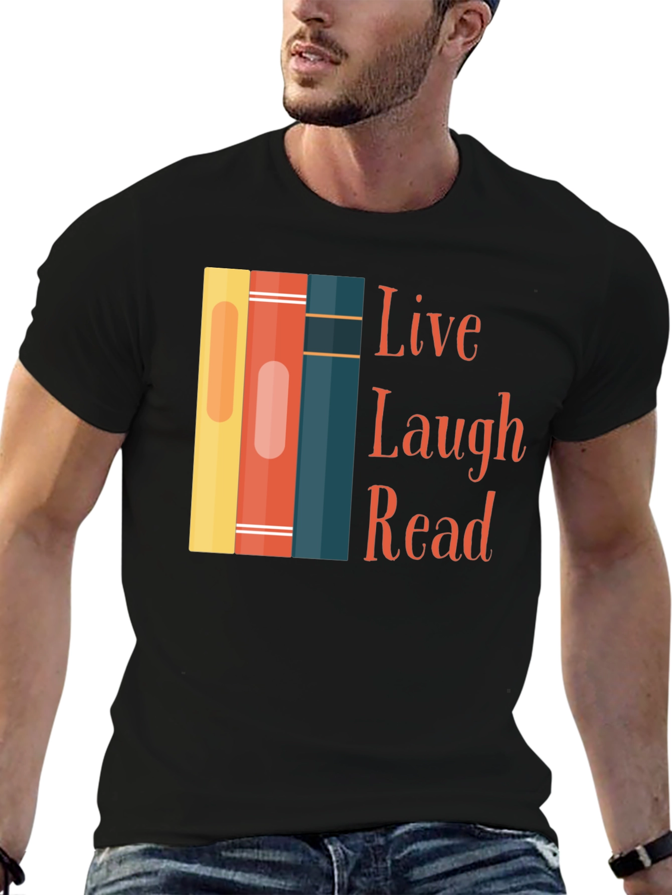 Live Laugh Read Graphic Tee