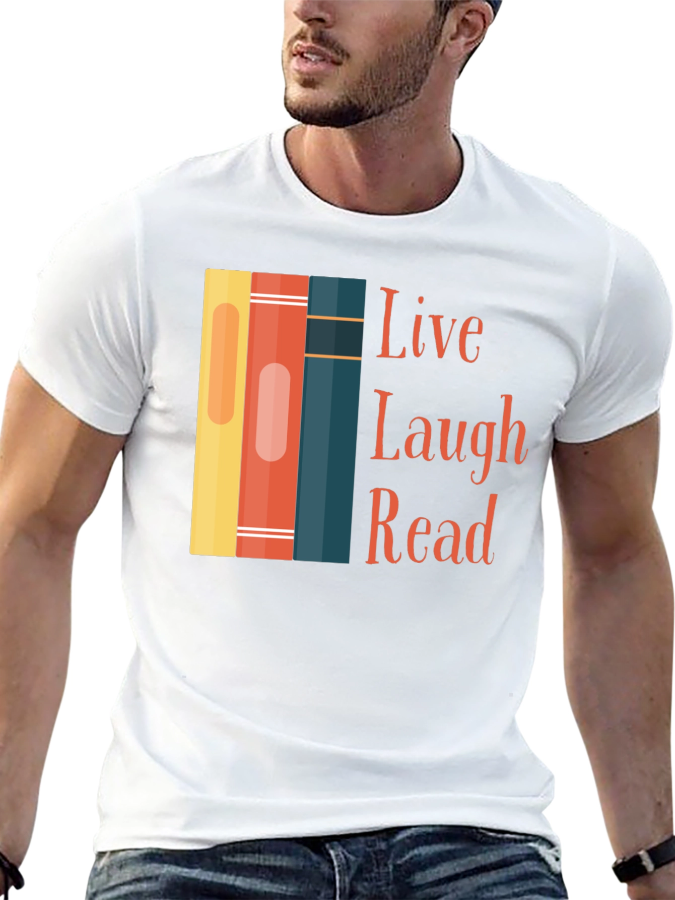 Live Laugh Read Graphic Tee