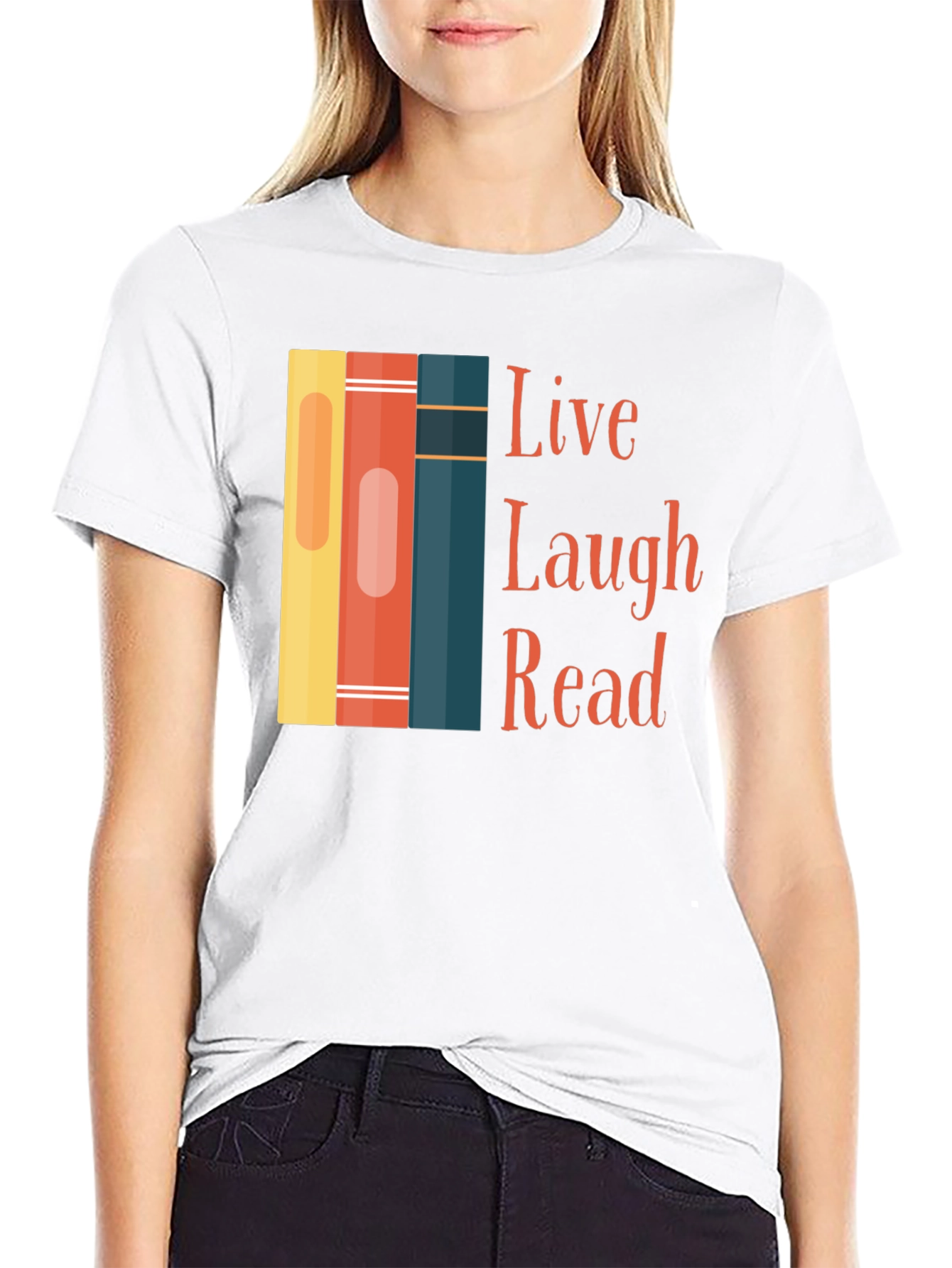 Live Laugh Read Graphic Tee