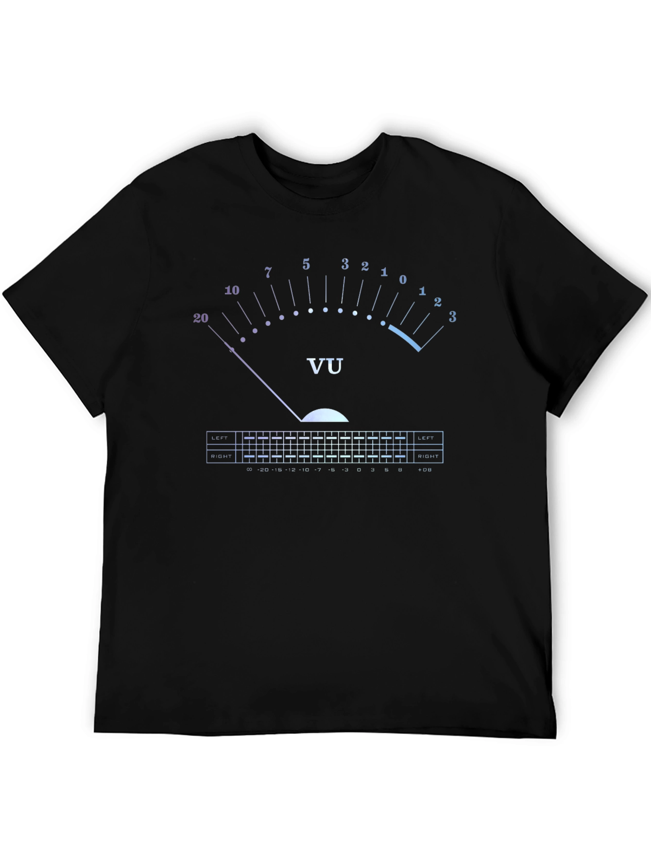 VU Meter T-Shirt - Audio Engineer Graphic Tee
