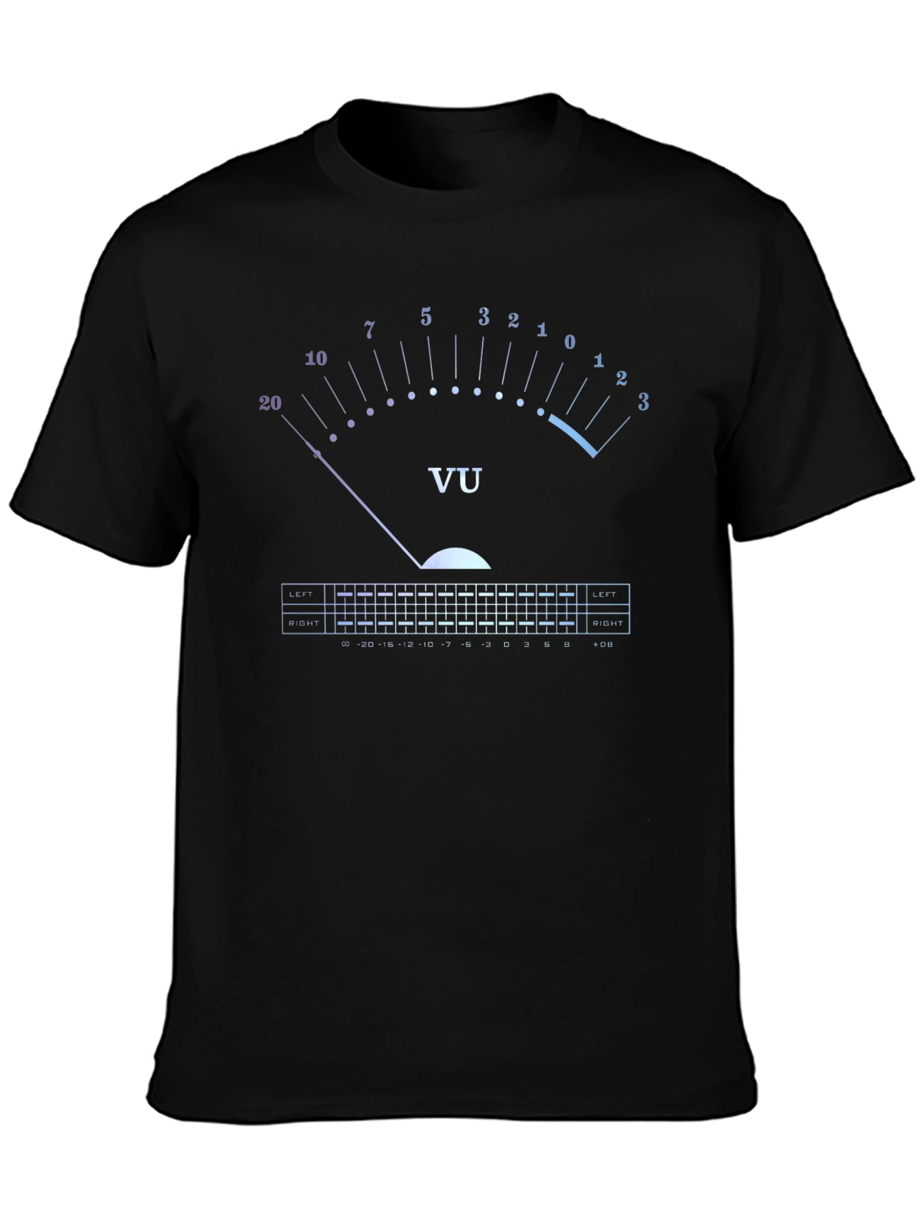 VU Meter T-Shirt - Audio Engineer Graphic Tee