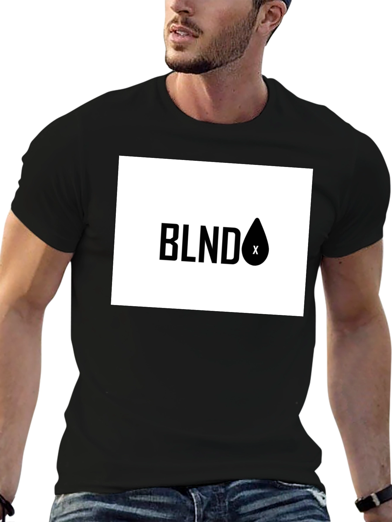 BLNDx Black Graphic Tee - Modern Style