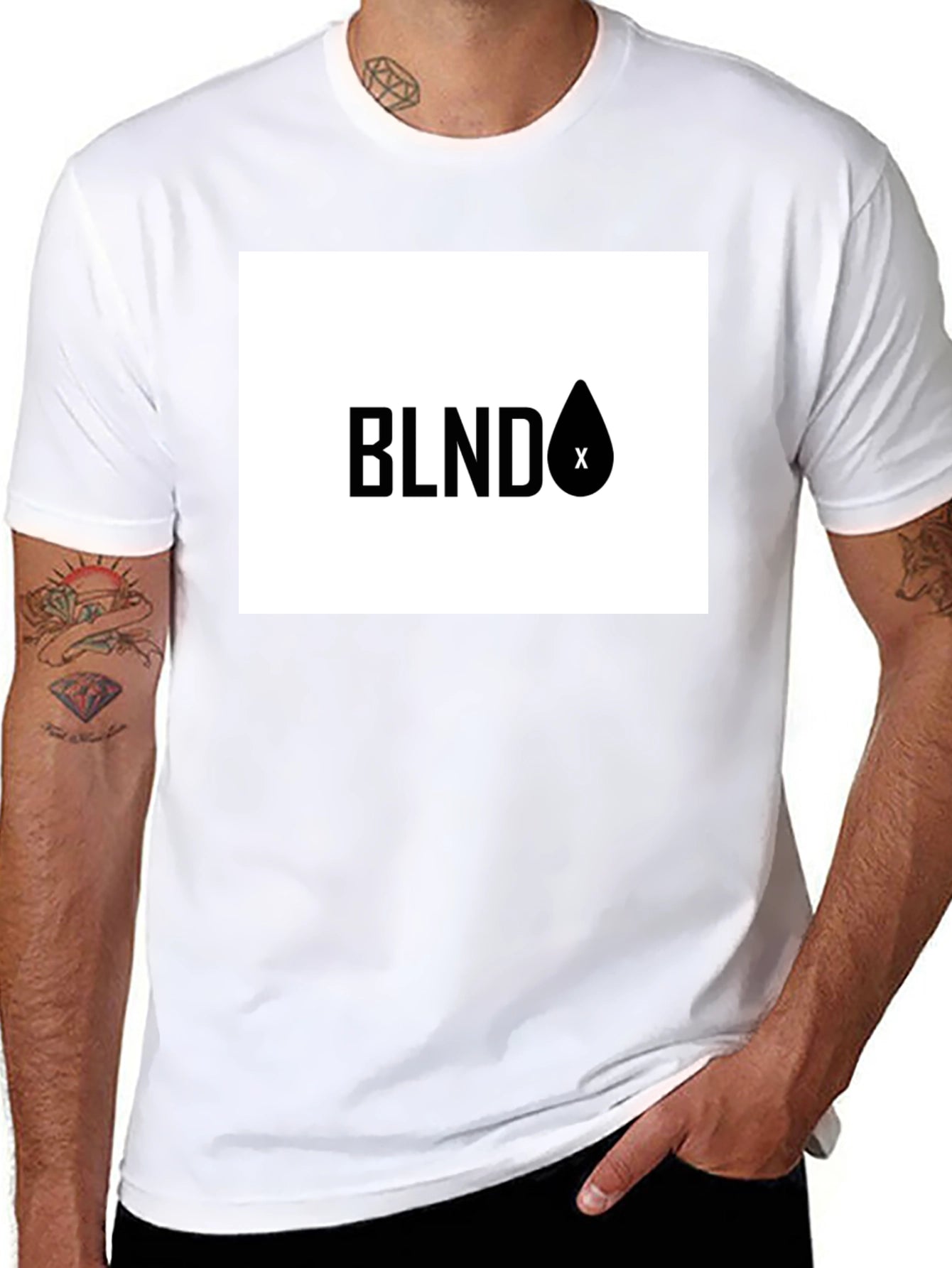BLNDx Black Graphic Tee - Modern Style
