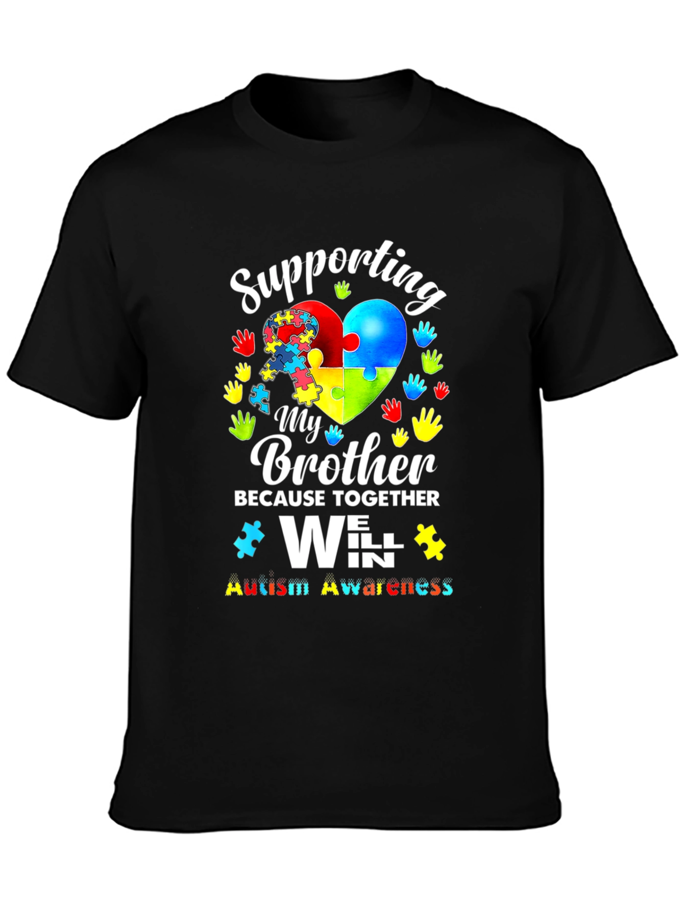 Autism Awareness Brother Support T-Shirt