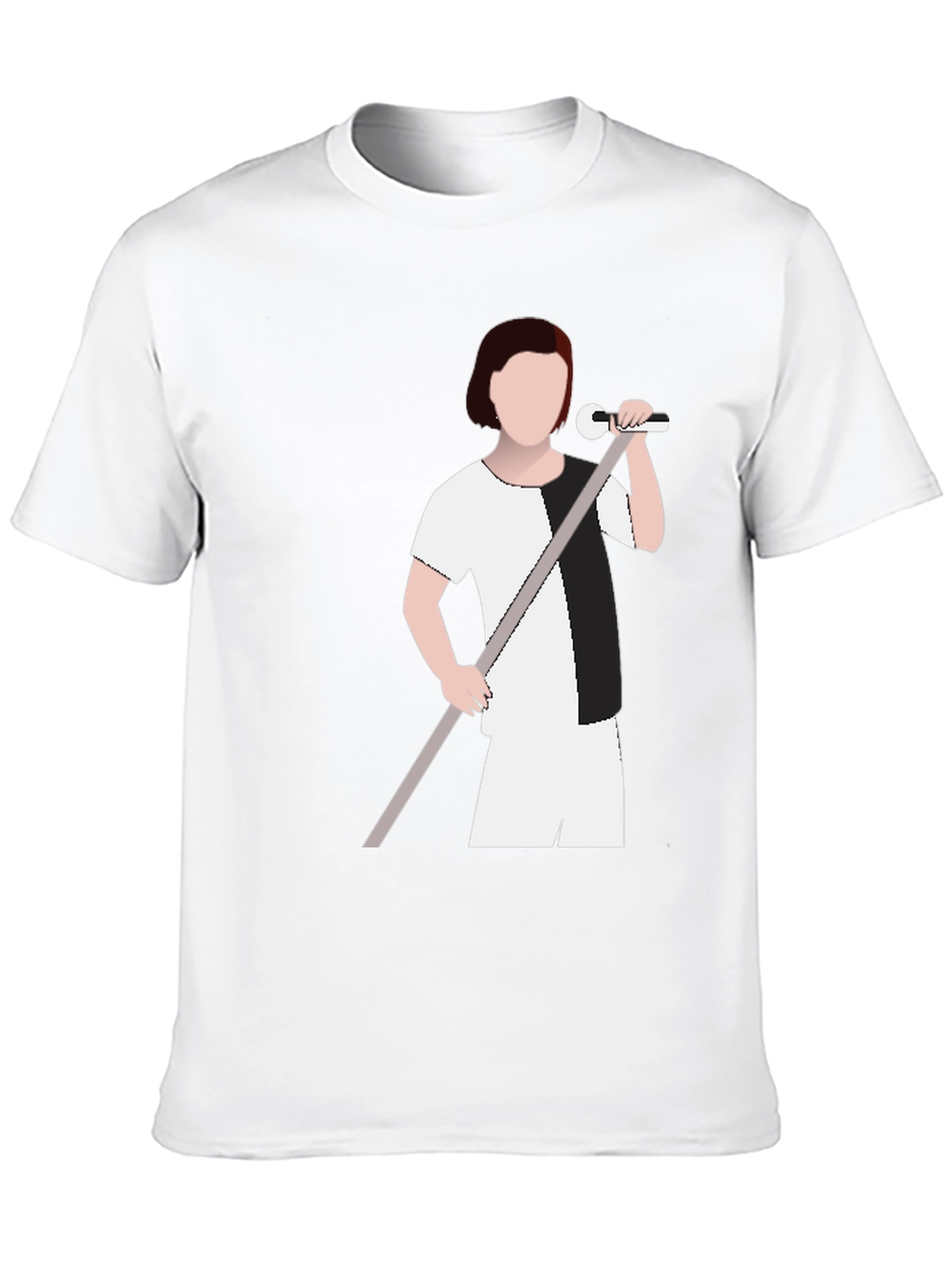 Monochrome Singer Graphic T-Shirt - Modern Tee