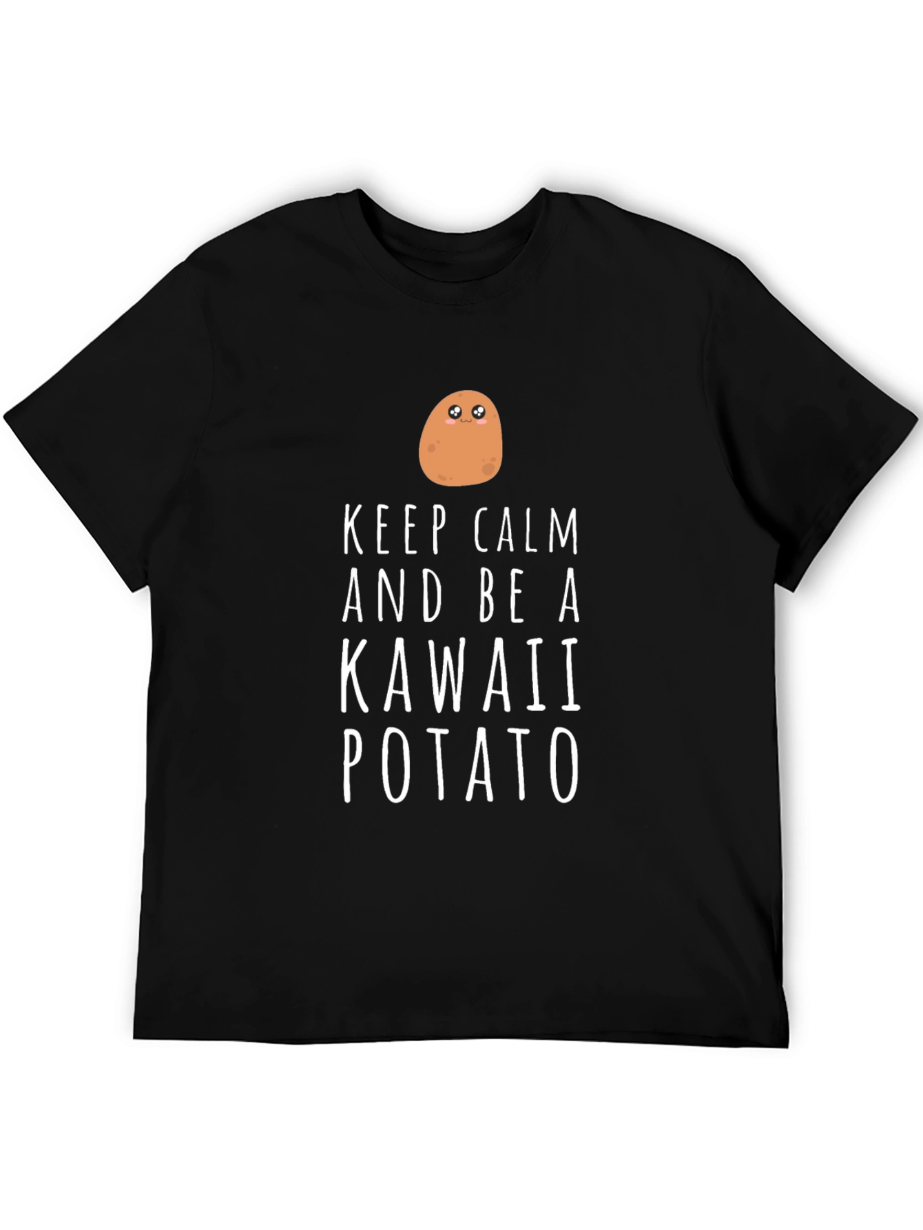 Keep Calm Kawaii Potato T-Shirt - Funny Cute Tee