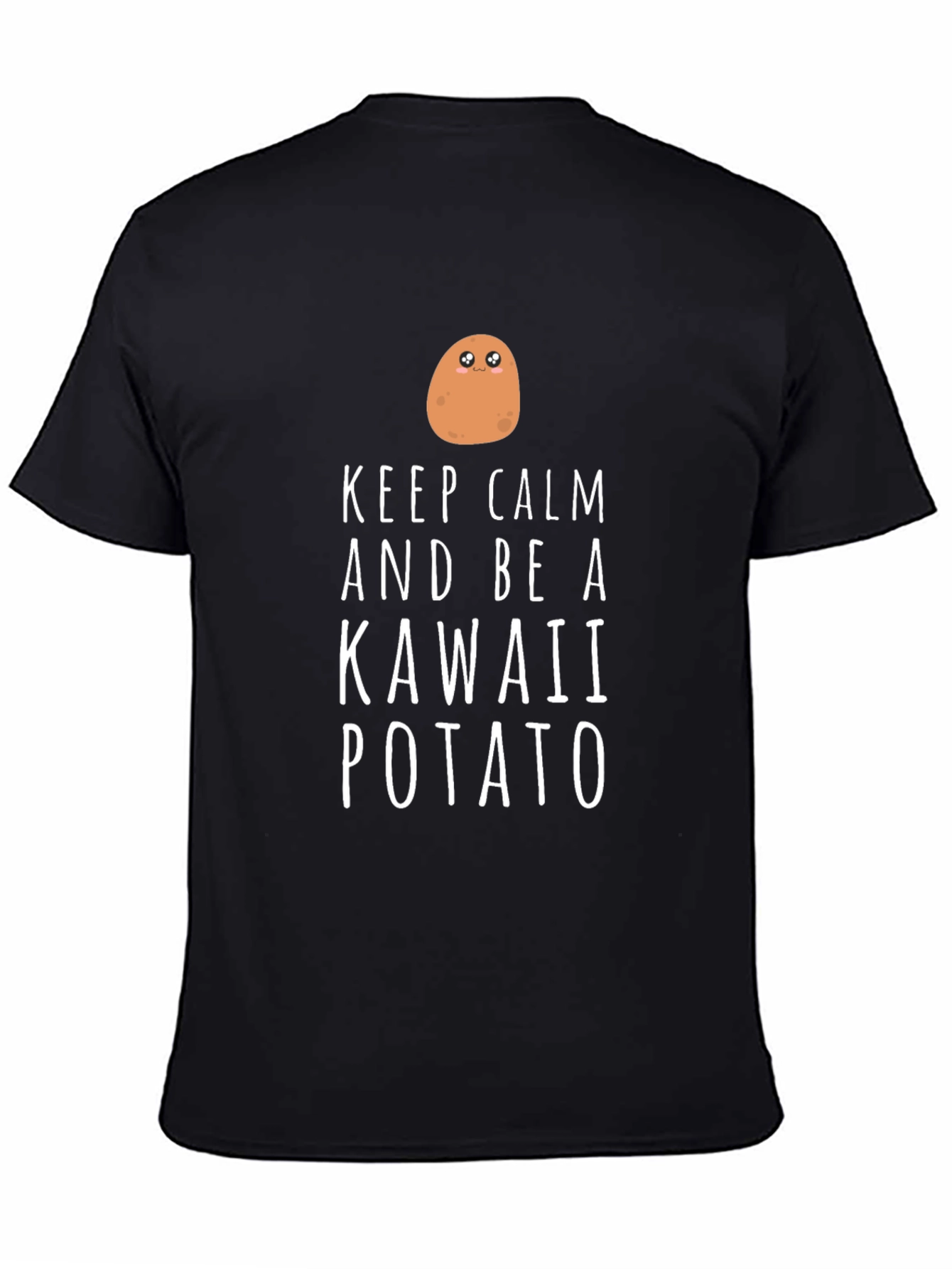 Keep Calm Kawaii Potato T-Shirt - Funny Cute Tee