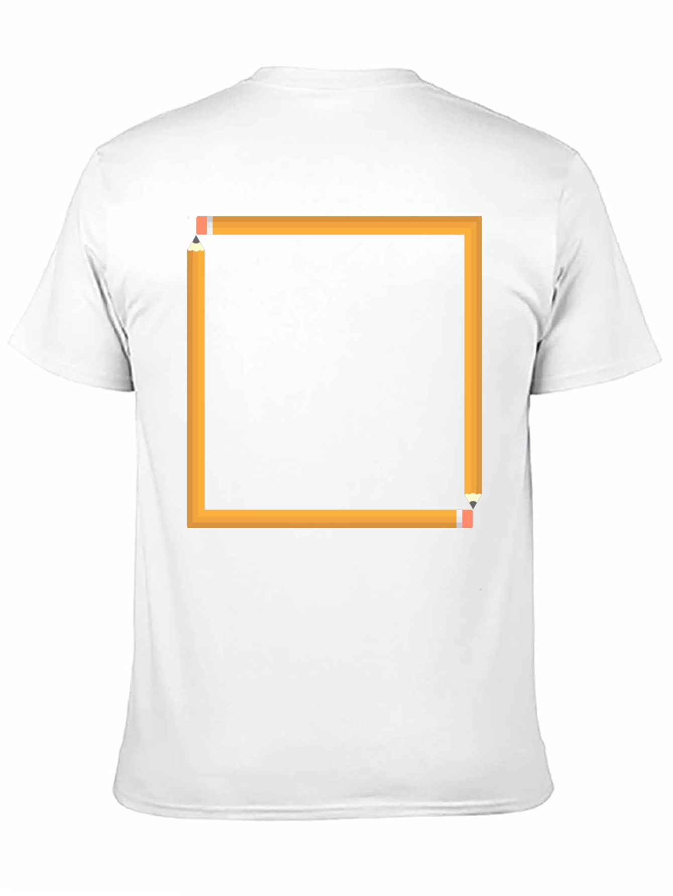 Pencil Square Graphic Black T-Shirt
