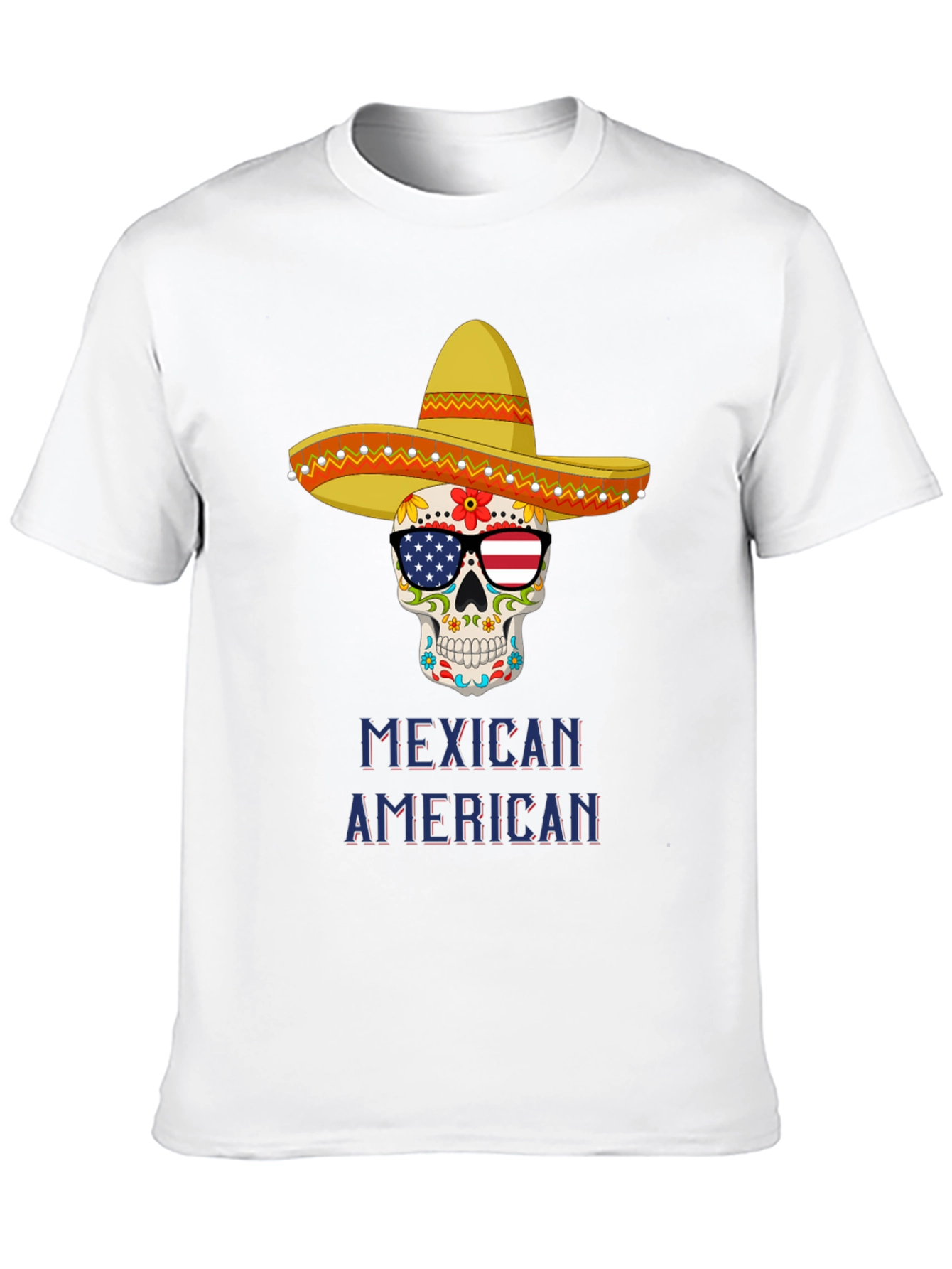 Mexican American Skull T-Shirt