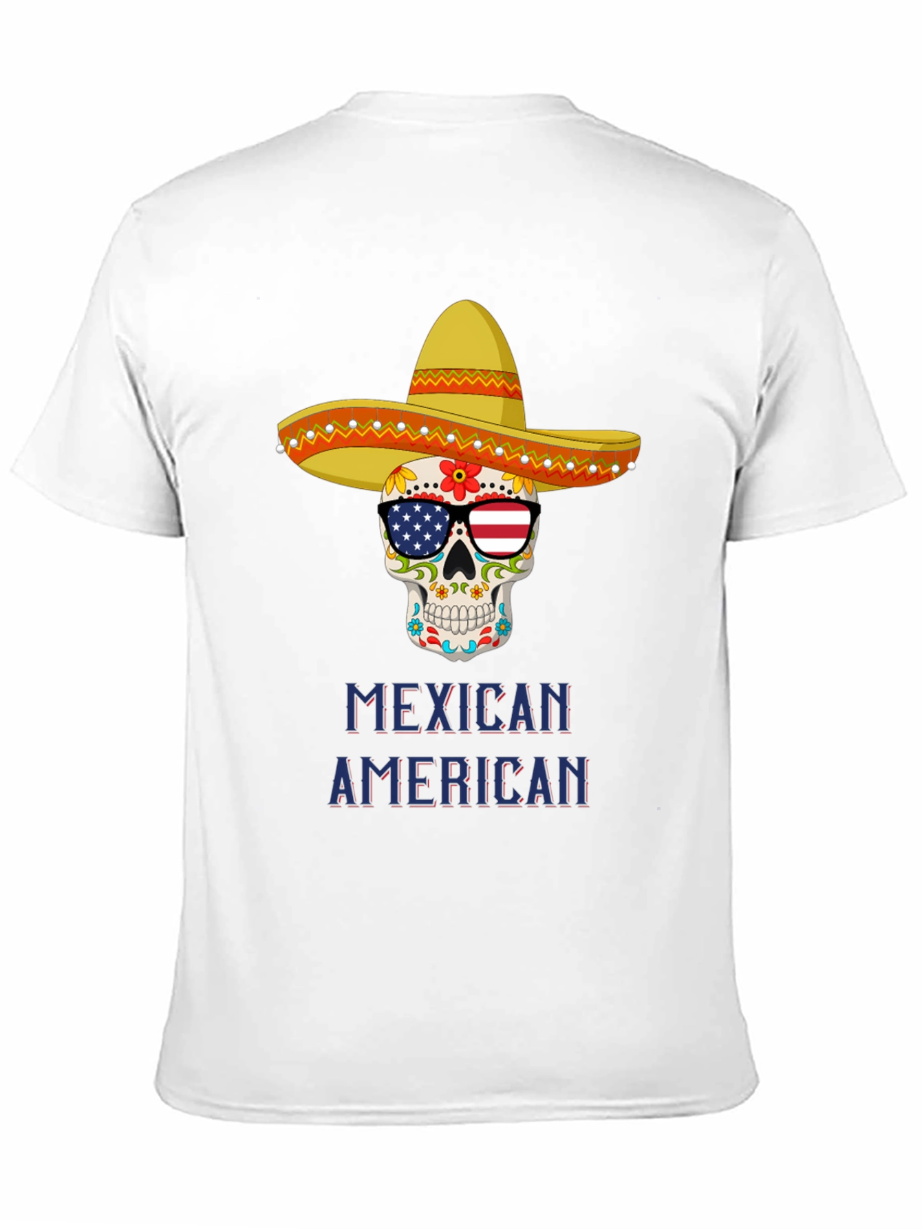 Mexican American Skull T-Shirt