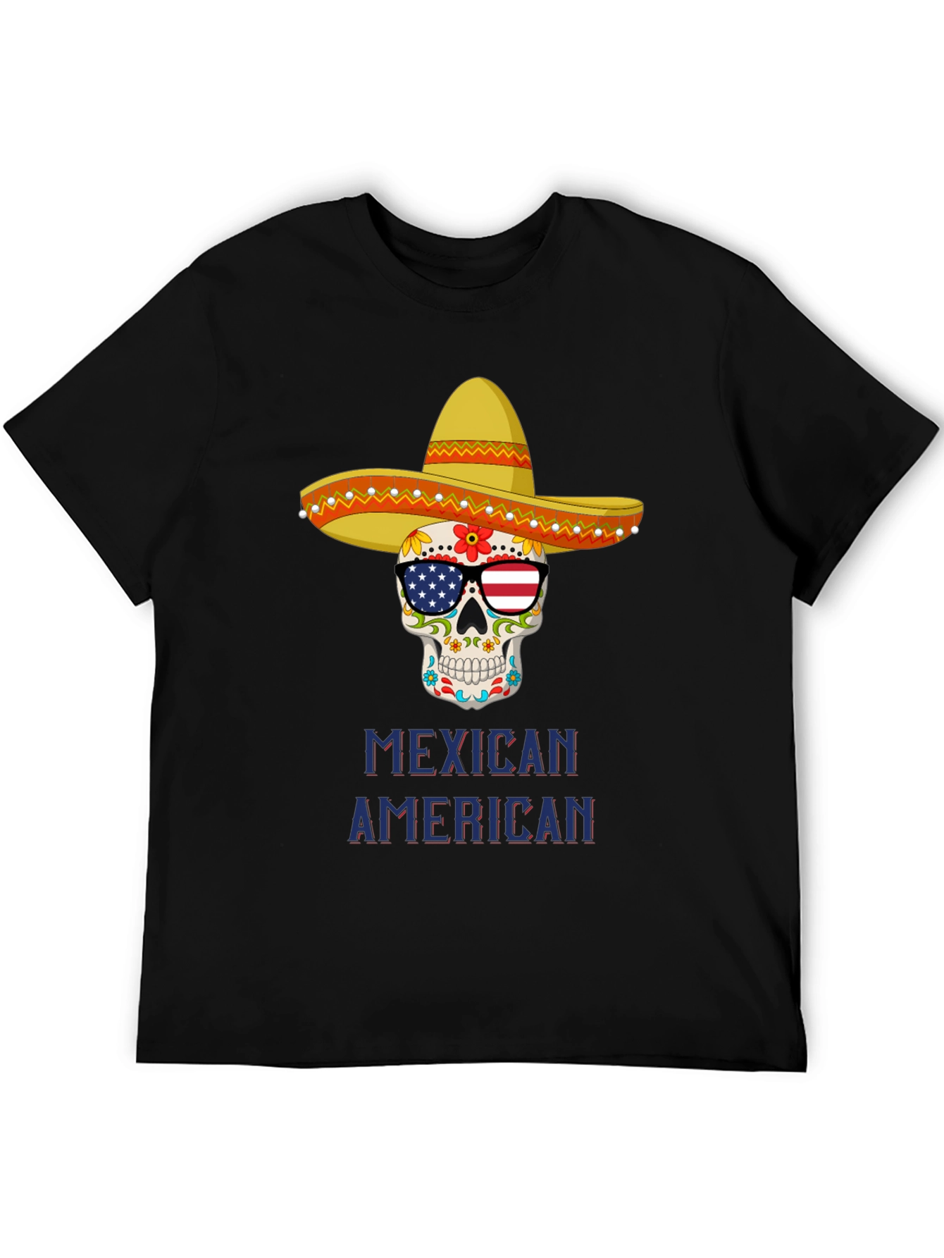 Mexican American Skull T-Shirt