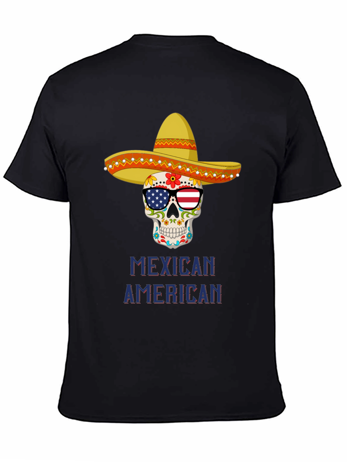 Mexican American Skull T-Shirt