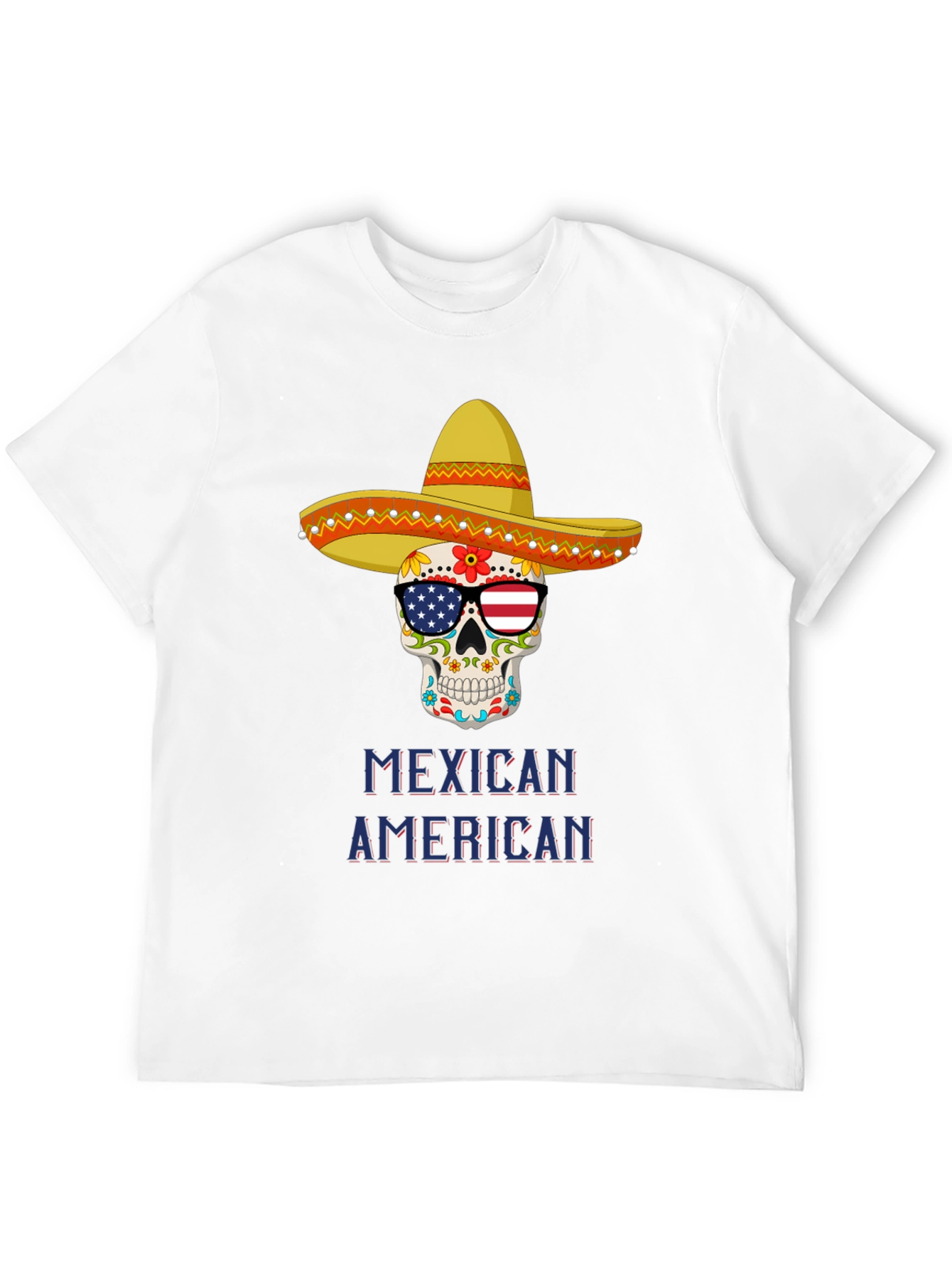 Mexican American Skull T-Shirt
