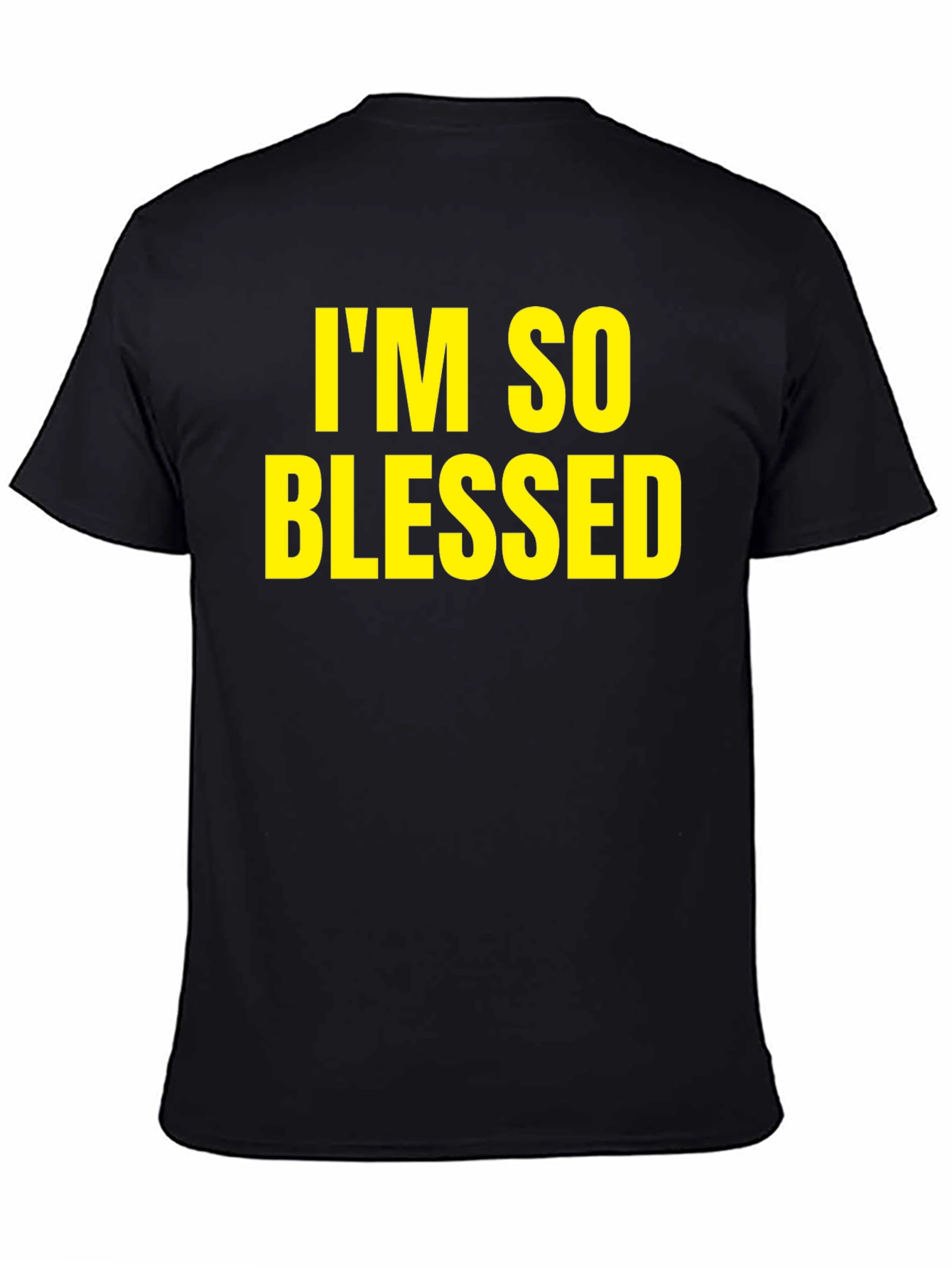 Blessed Graphic Tee - Black Casual T-Shirt