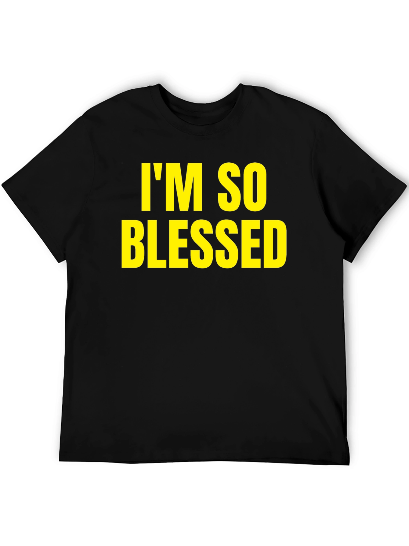 Blessed Graphic Tee - Black Casual T-Shirt