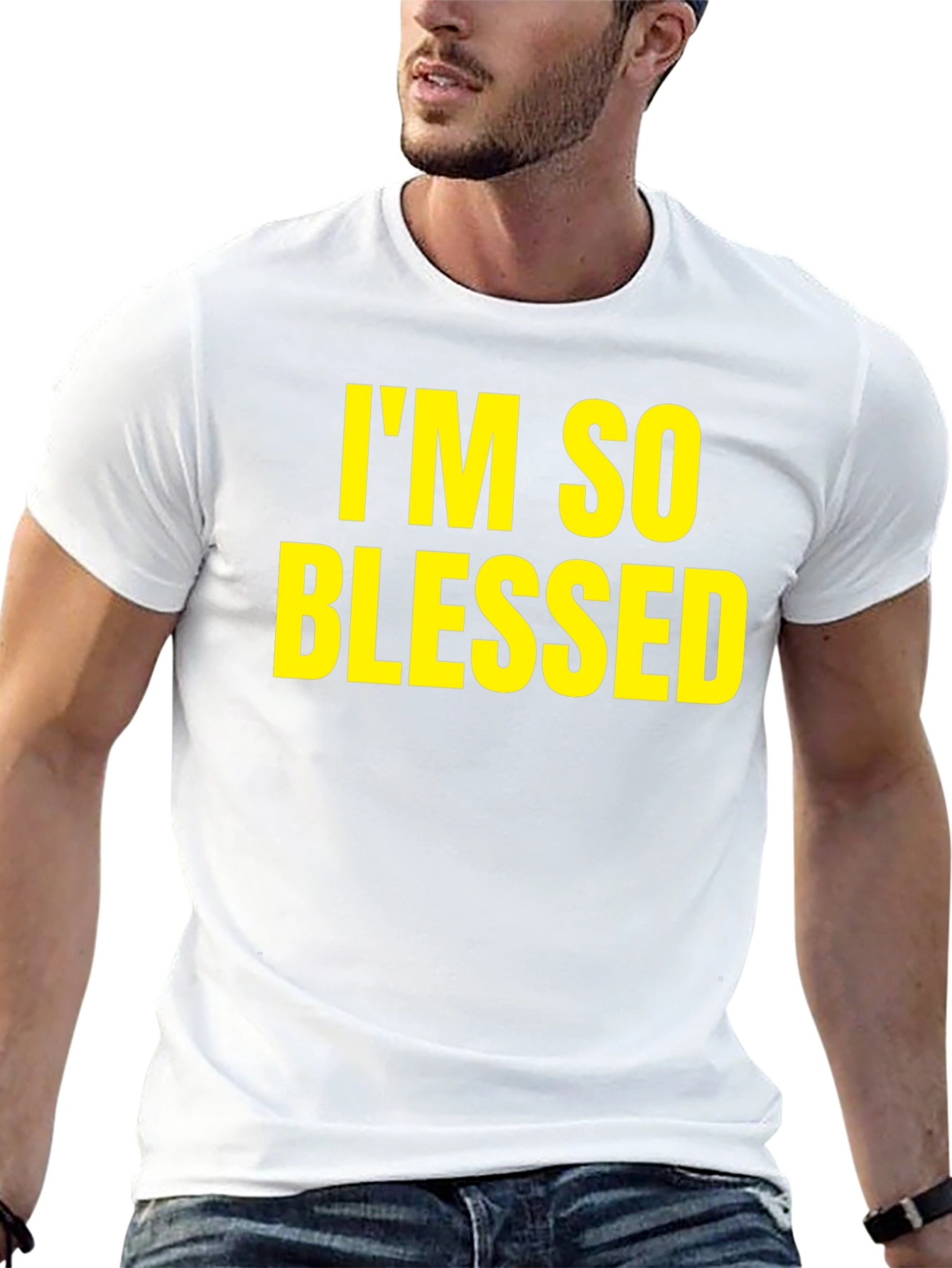 Blessed Graphic Tee - Black Casual T-Shirt