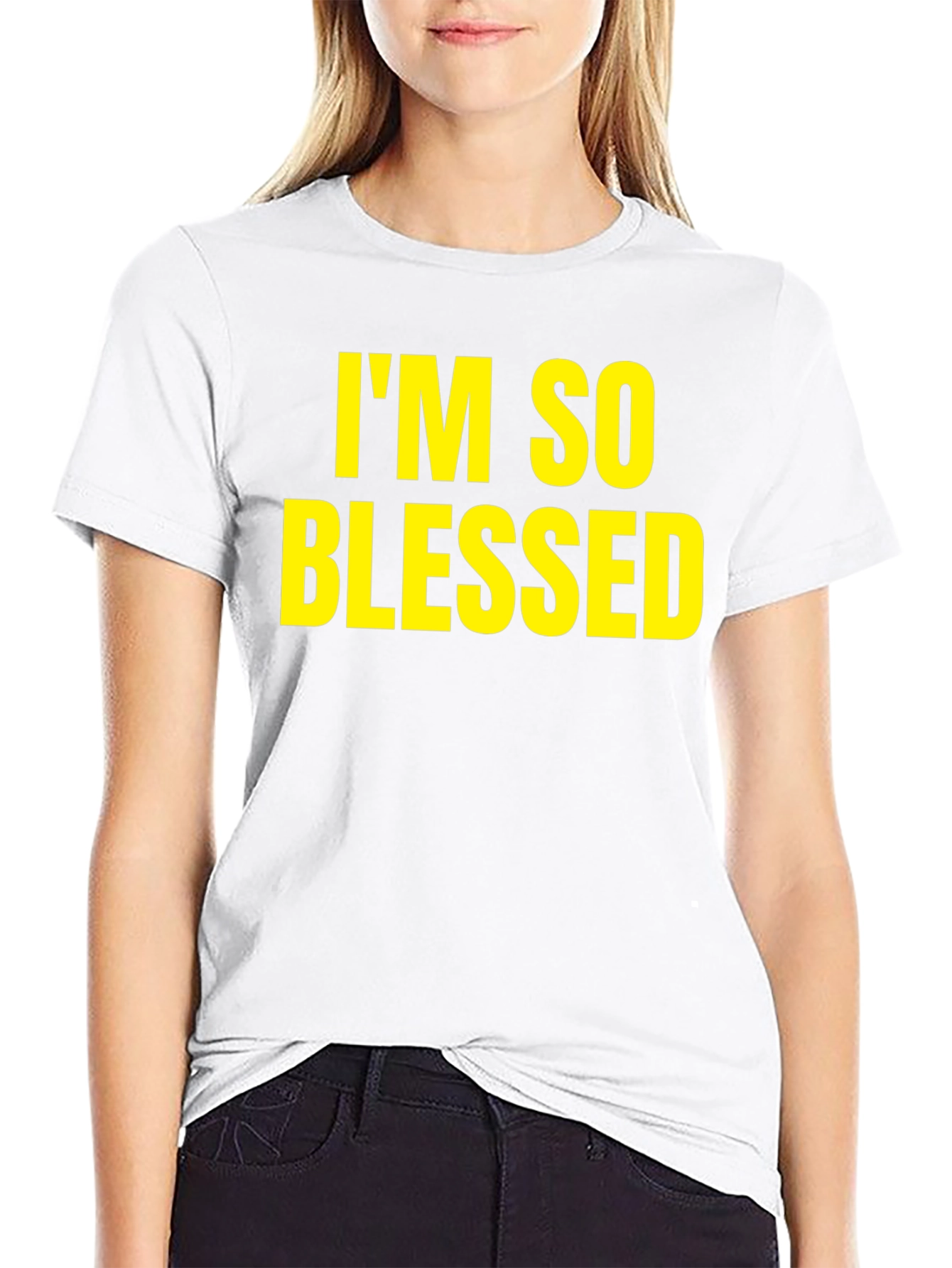Blessed Graphic Tee - Black Casual T-Shirt