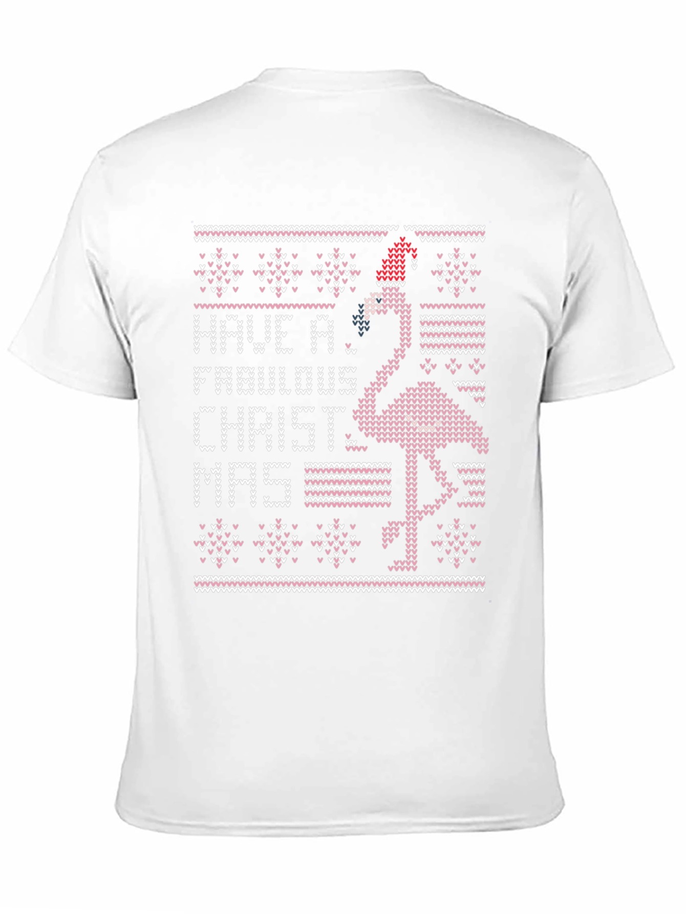 Christmas Flamingo Ugly Sweater T-Shirt