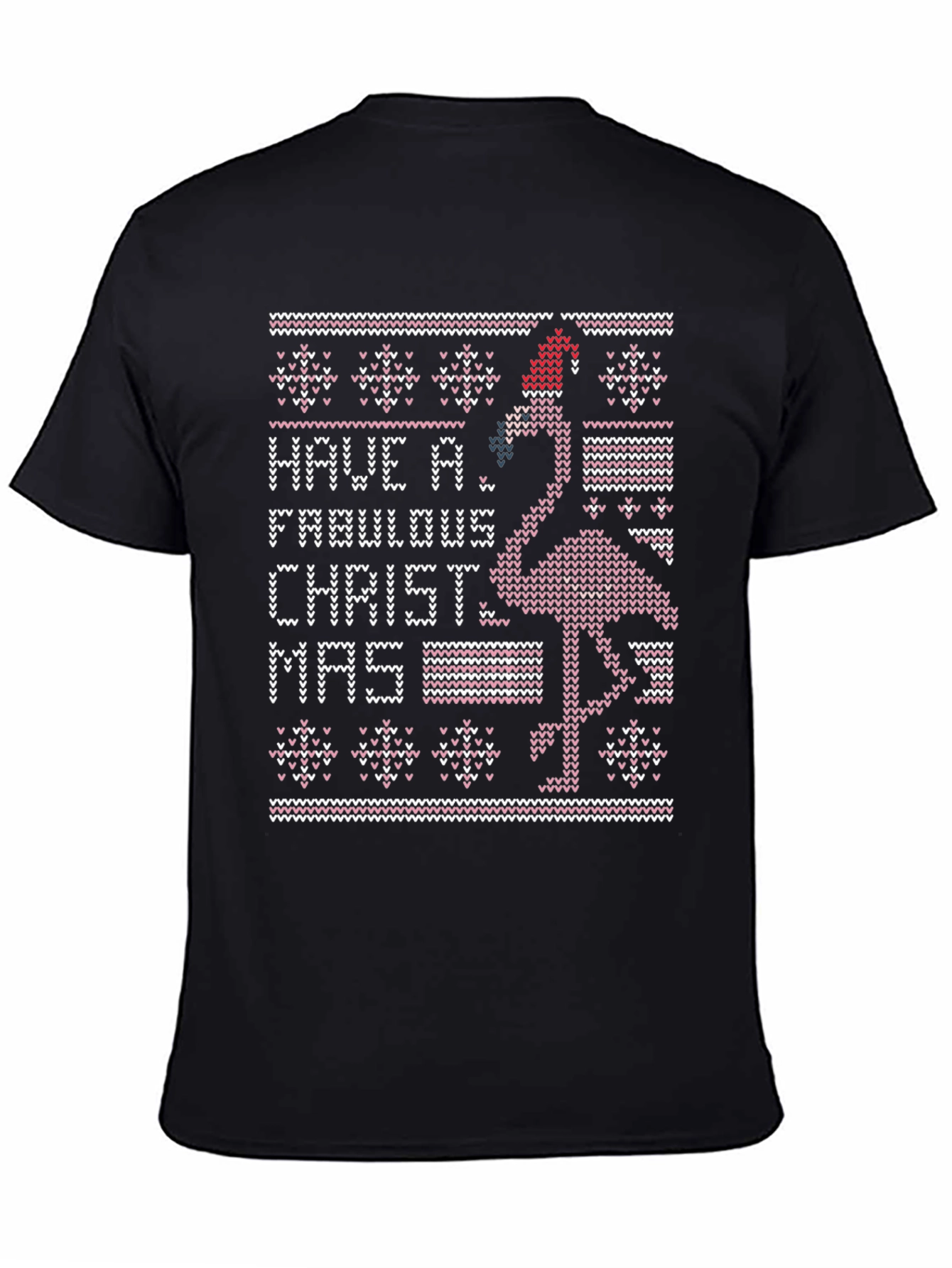 Christmas Flamingo Ugly Sweater T-Shirt