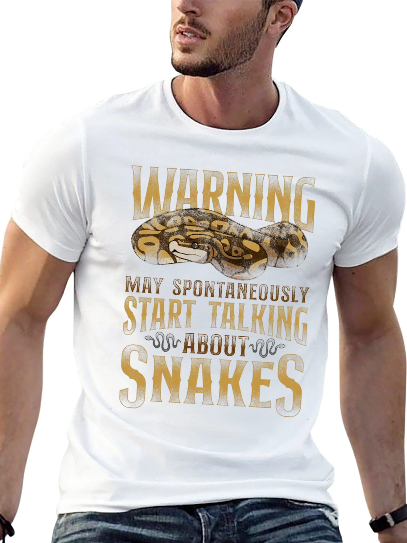 Warning May Spontaneously Start Talking About Snakes T-Shirt