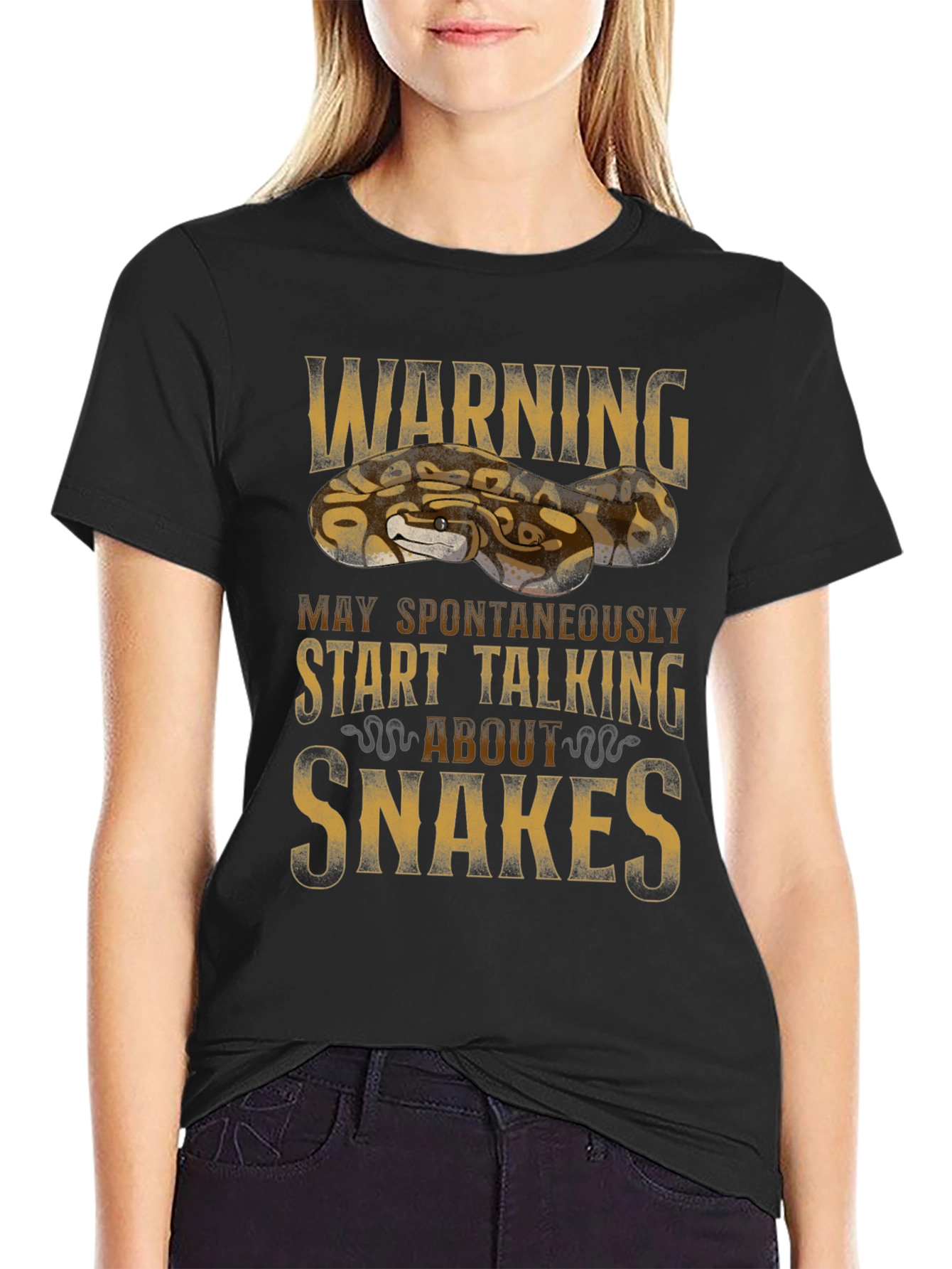 Warning May Spontaneously Start Talking About Snakes T-Shirt