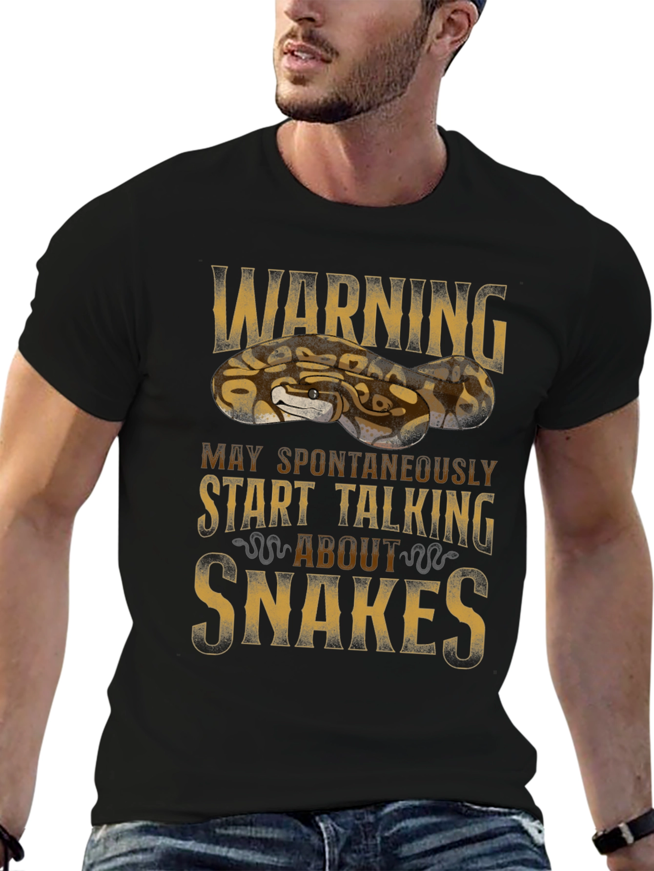 Warning May Spontaneously Start Talking About Snakes T-Shirt
