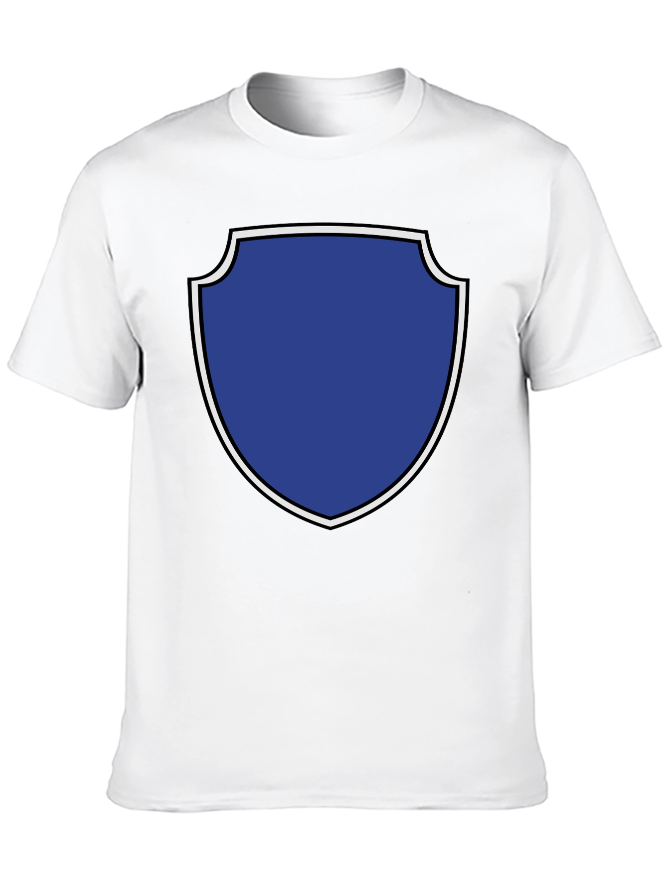 Graphic Tee: Blue Shield Black T-Shirt