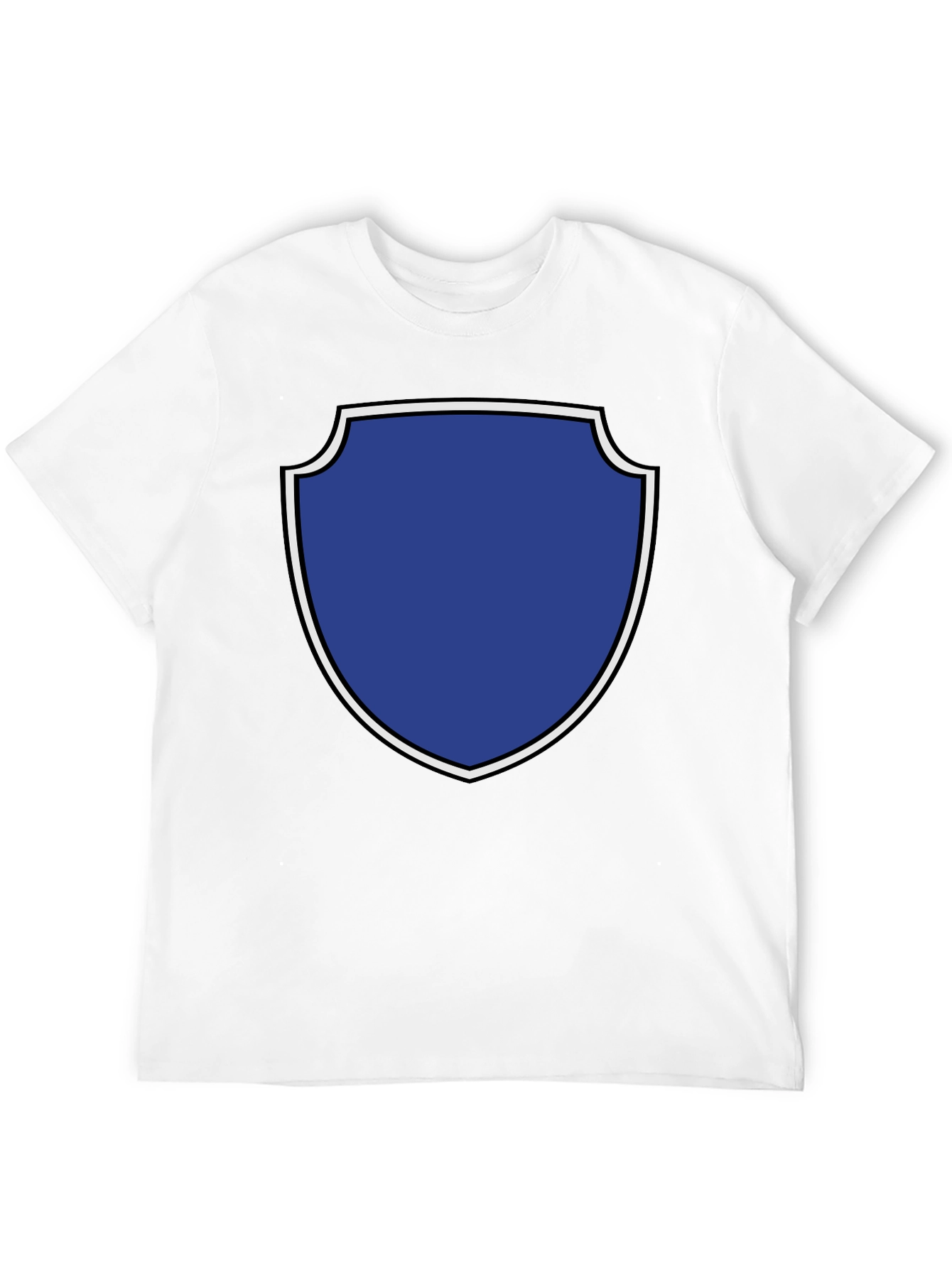 Graphic Tee: Blue Shield Black T-Shirt