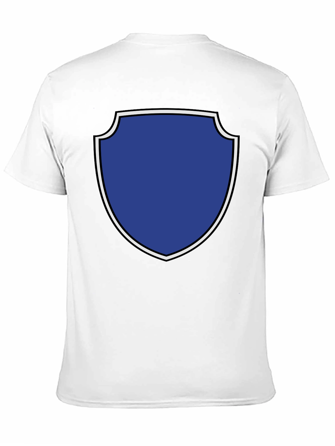 Graphic Tee: Blue Shield Black T-Shirt